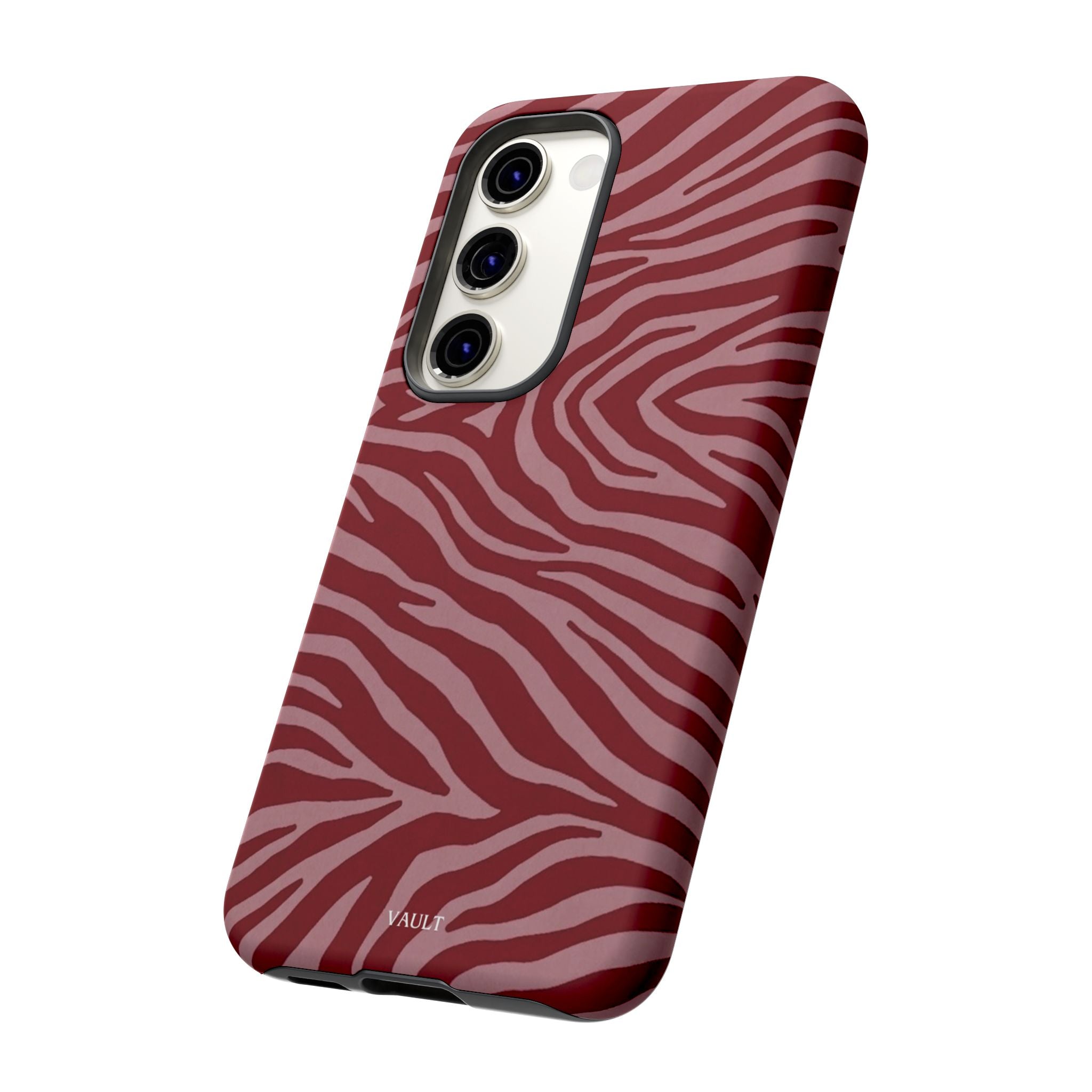 Red Zebra Print Tough Phone Case
