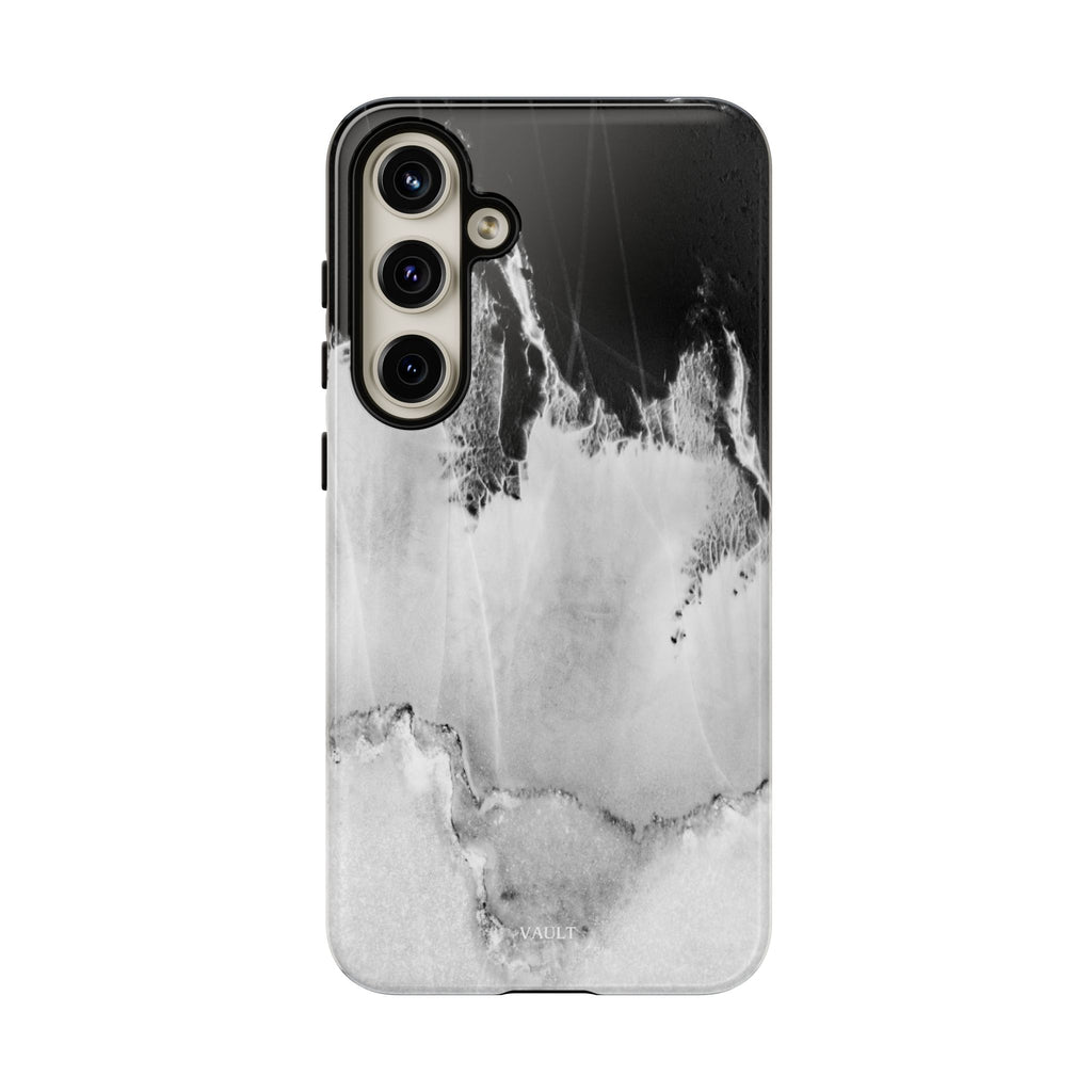 Marble Ink Tough Case — Black & White Abstract Phone Cover