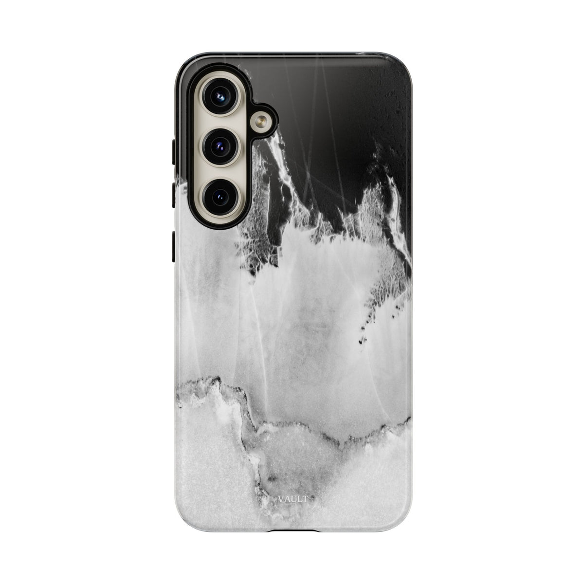 Marble Ink Tough Case — Black & White Abstract Phone Cover