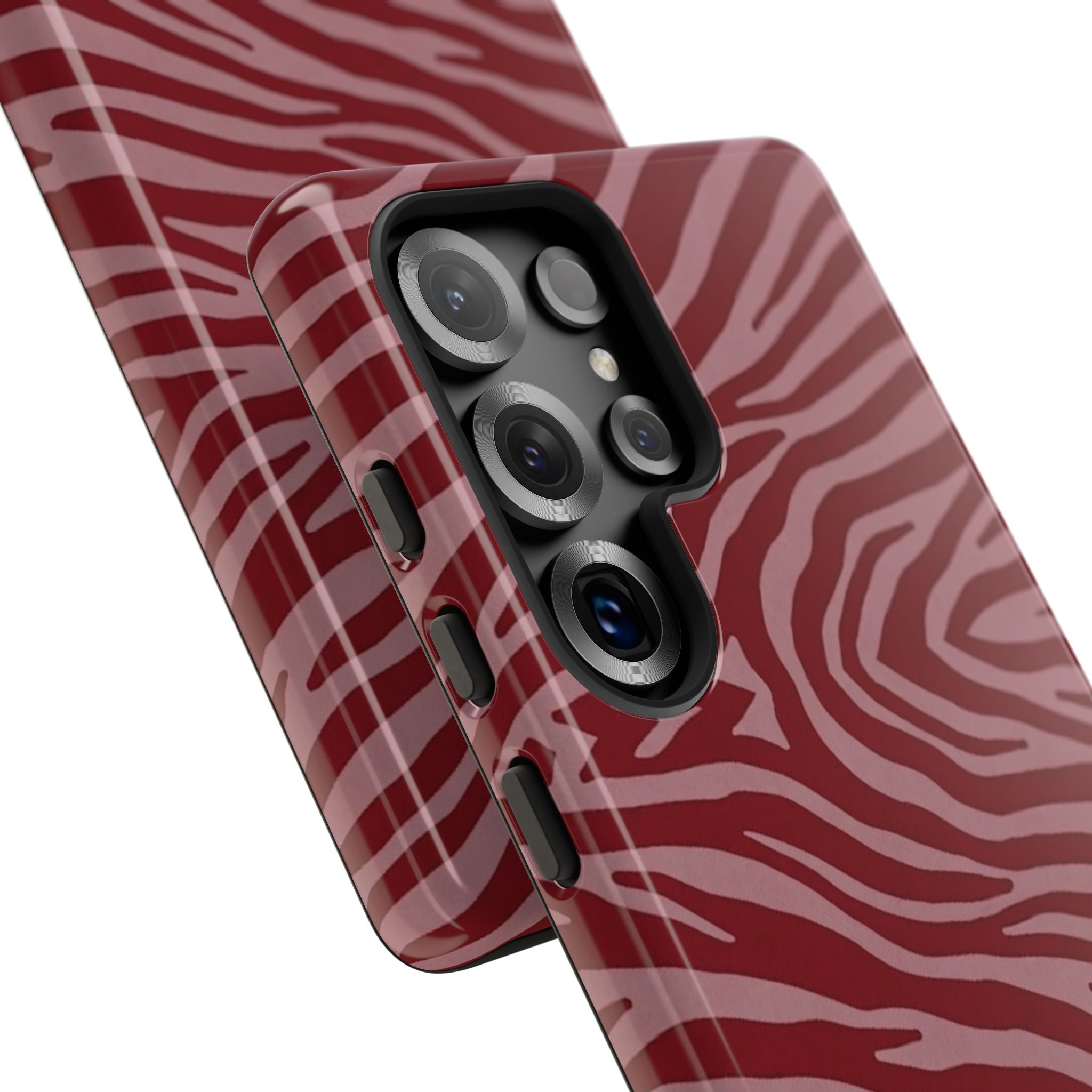 Red Zebra Print Tough Phone Case