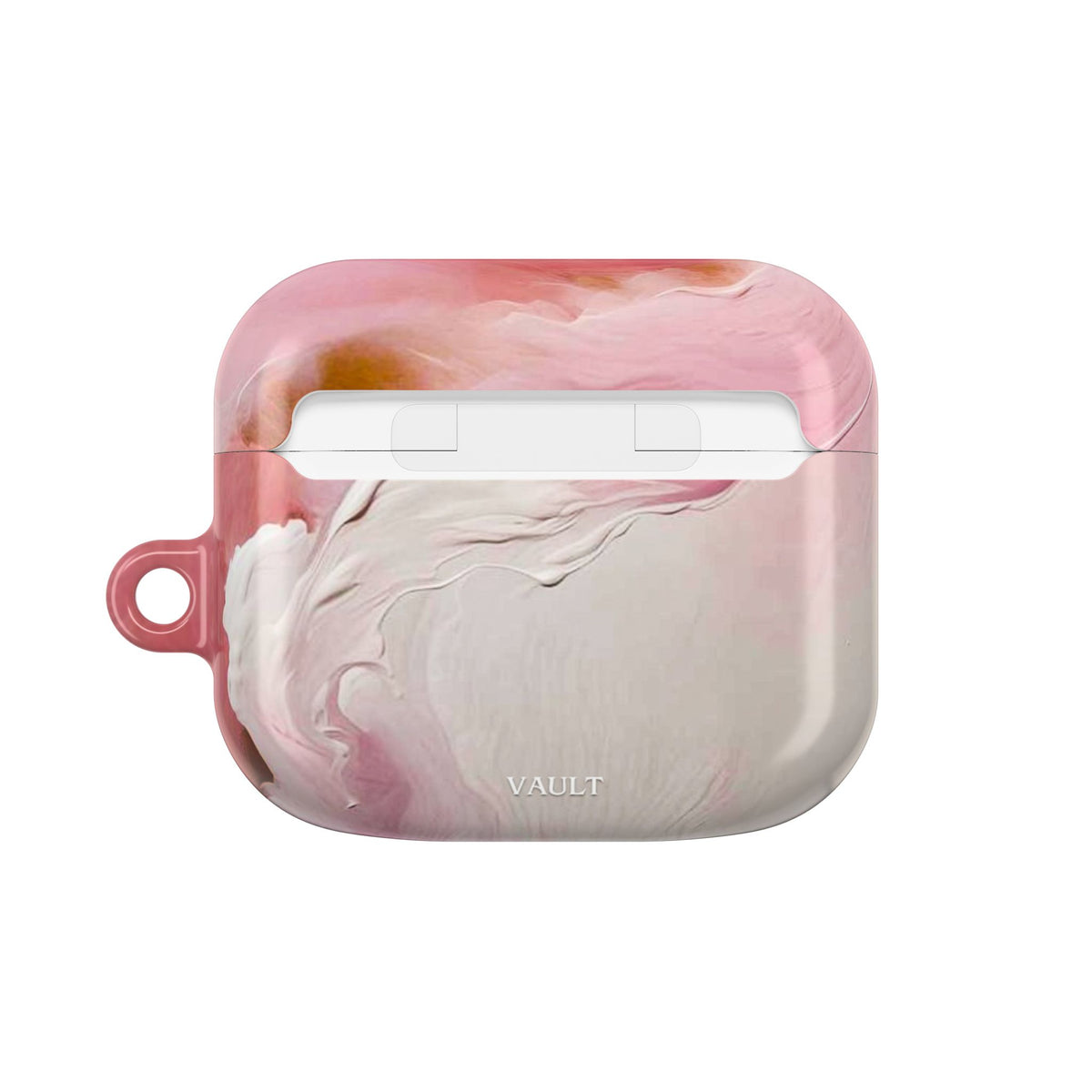Pink Marble AirPod Case – Swirl Pattern Protective Cover