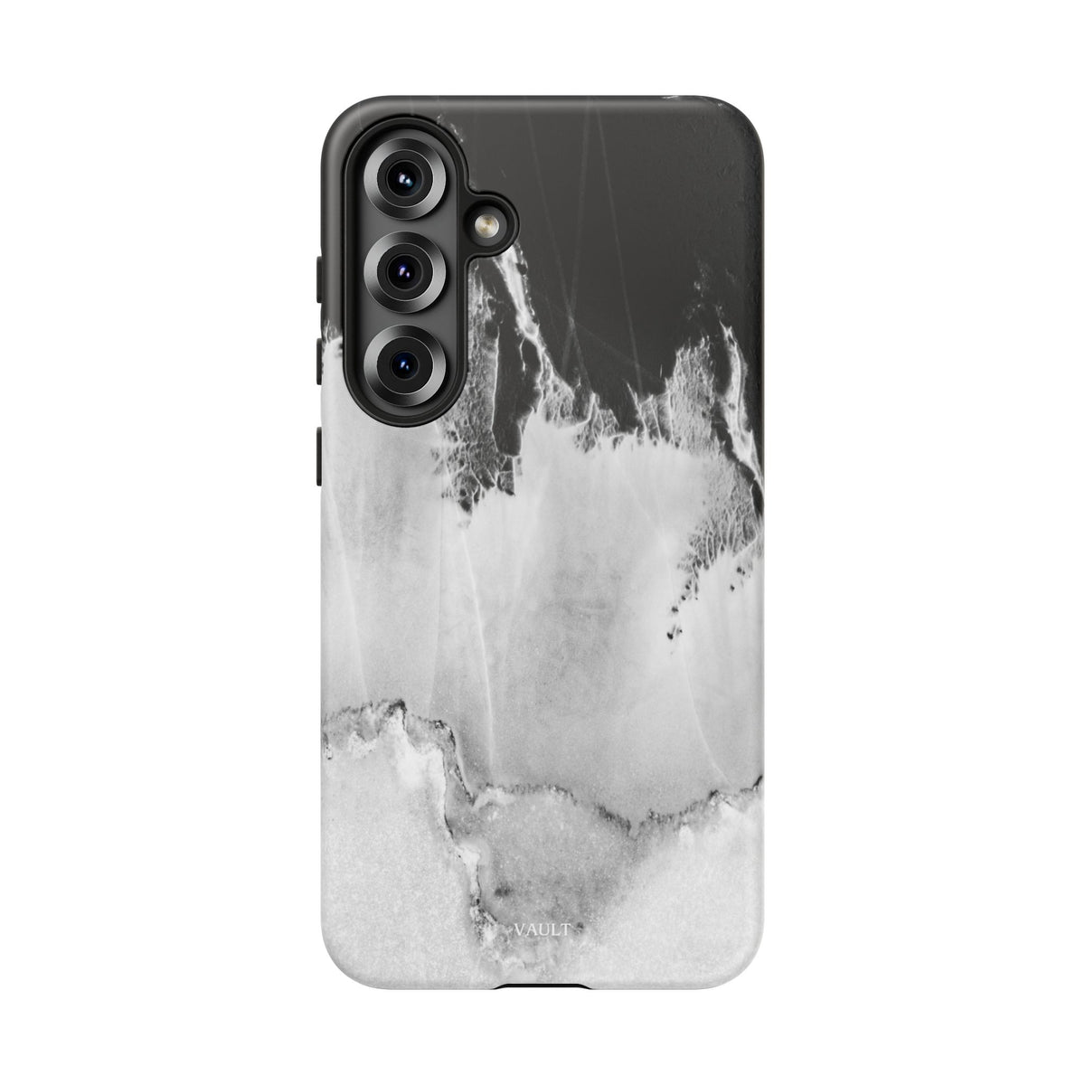 Marble Ink Tough Case — Black & White Abstract Phone Cover
