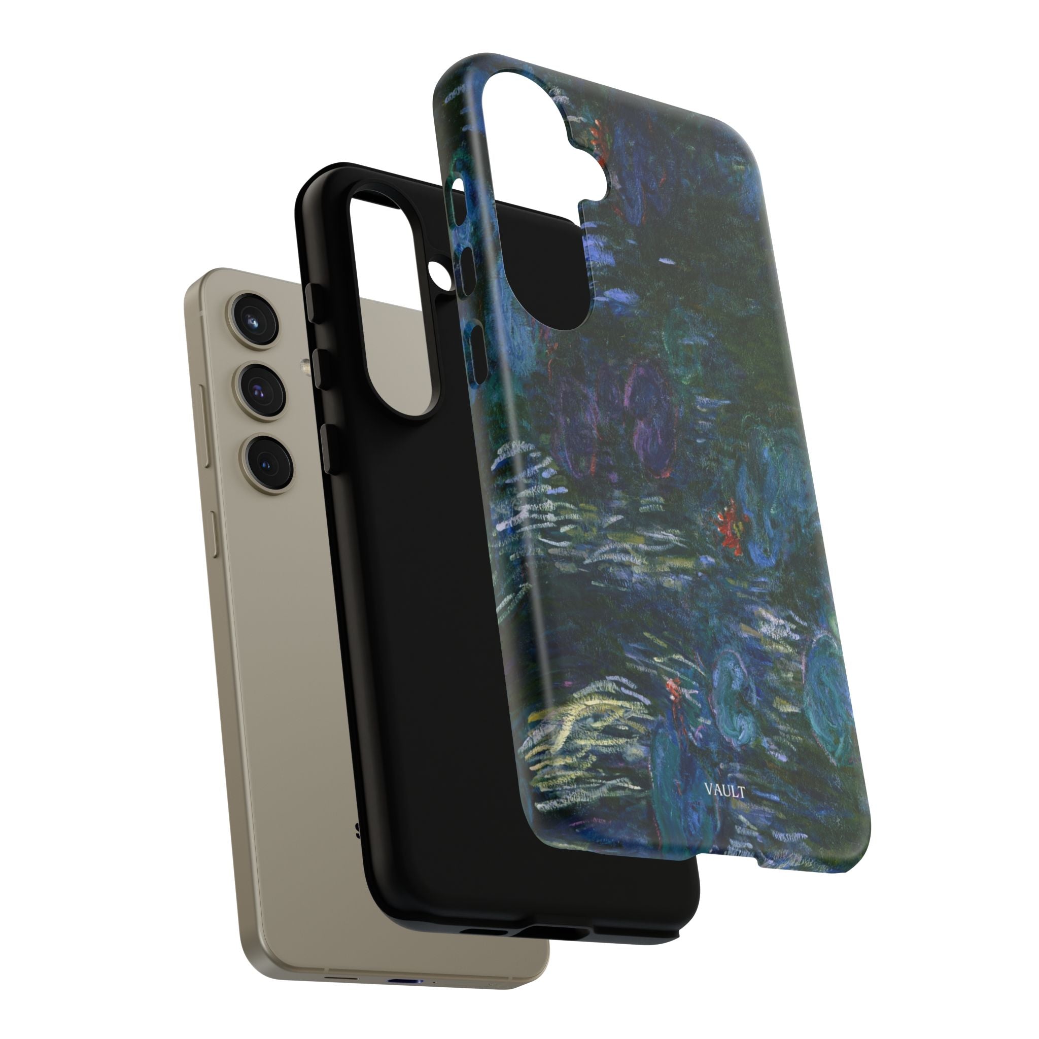Water Lilies Tough Phone Case — Impressionist Art Protective Cover