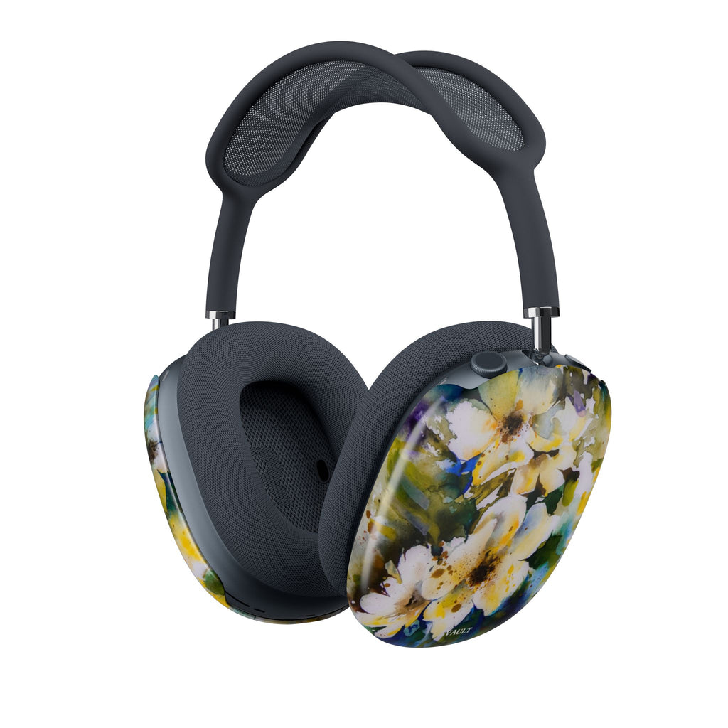 Floral Watercolor AirPod Max Case — Yellow Blossom Protective Skins
