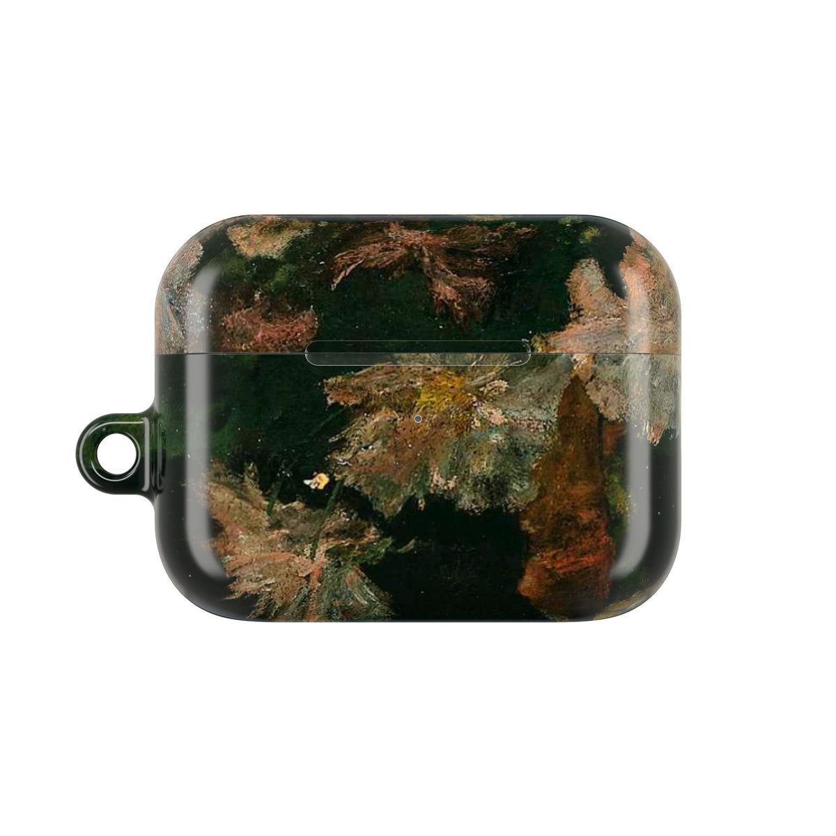 AirPods Case — Dark Green Brown Marble Protective Cover