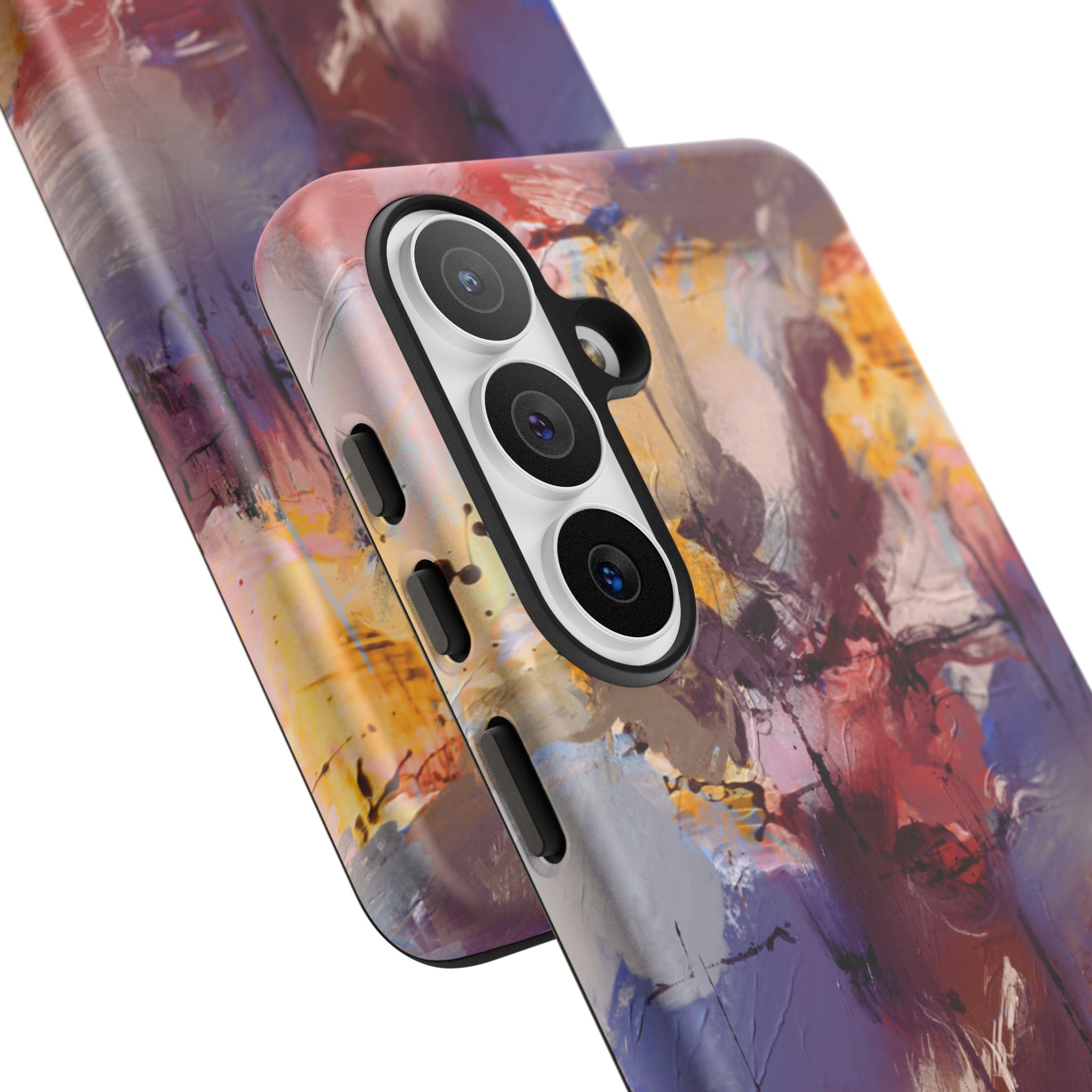 Abstract Brushstroke Tough Phone Case — Colorful Protective iPhone Cover