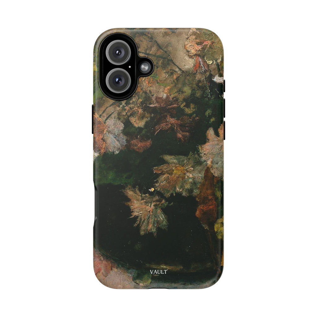 Floral Painterly Tough Phone Case — Vintage Autumn Leaves Phone Cover
