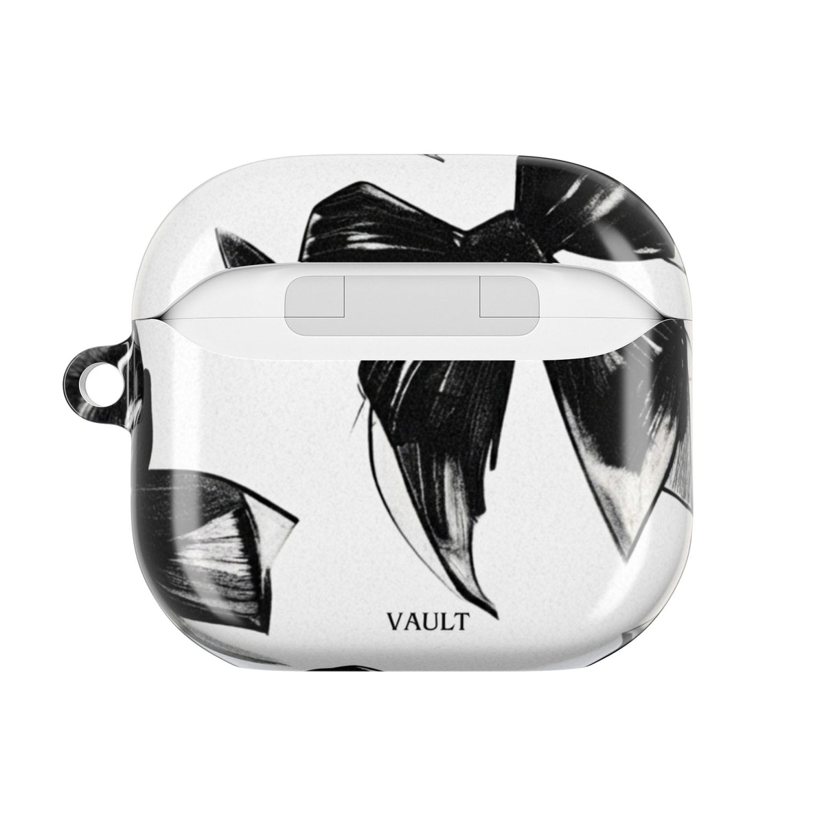 Floral Noir AirPod Case — Black & White Botanical Protective Cover