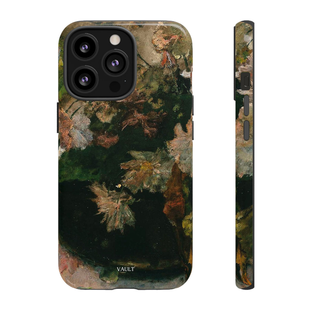 Floral Painterly Tough Phone Case — Vintage Autumn Leaves Phone Cover