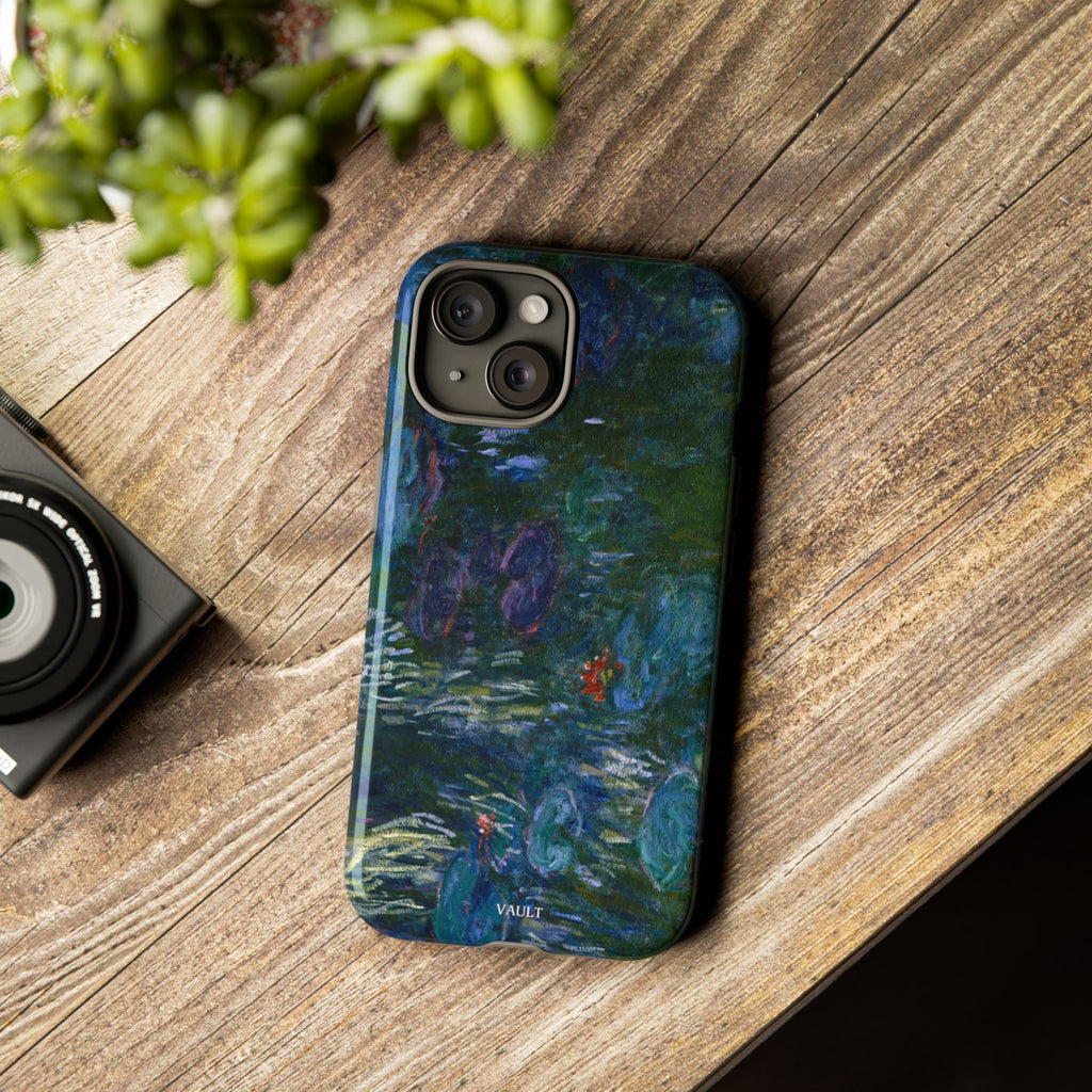 Water Lilies Tough Phone Case — Impressionist Art Protective Cover