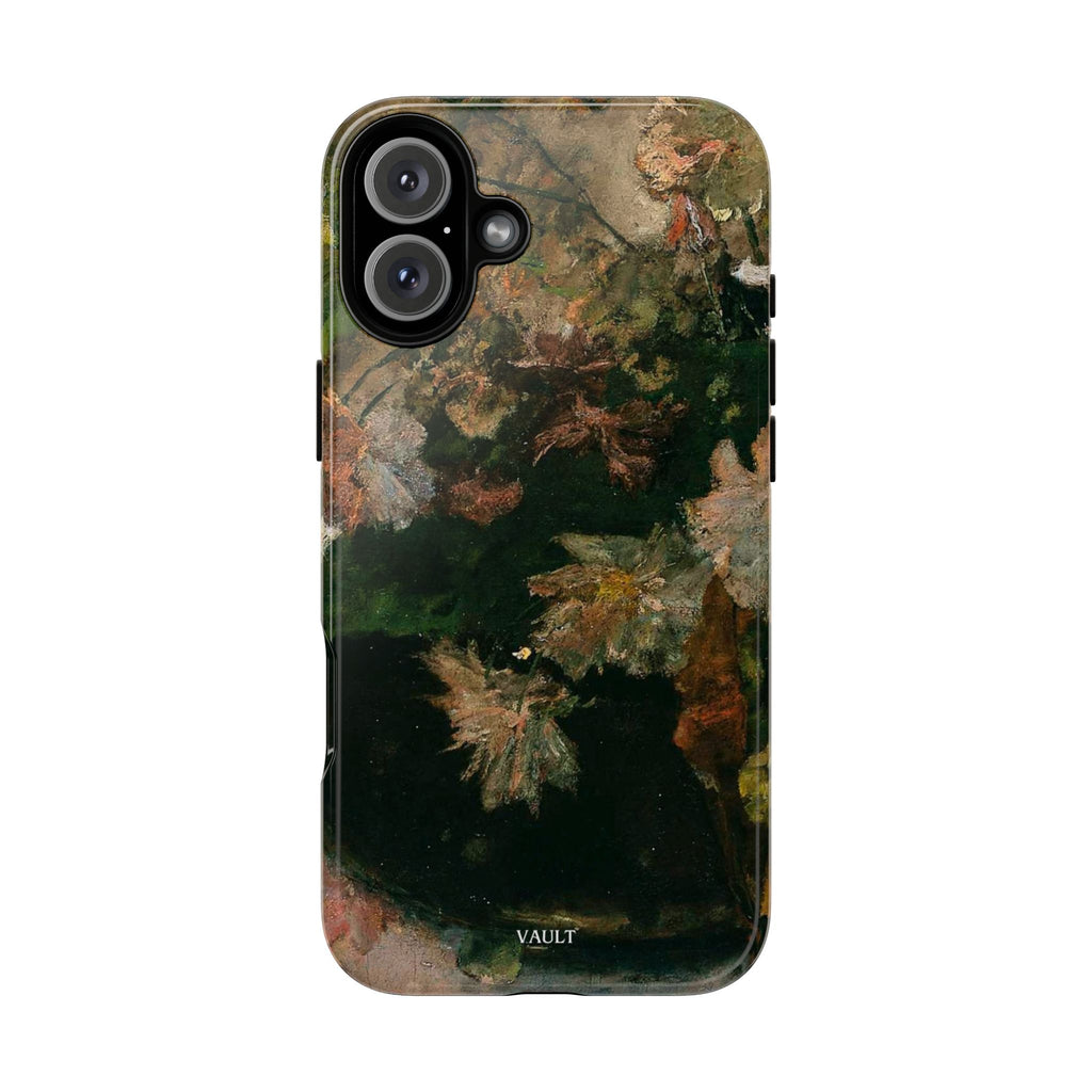 Floral Painterly Tough Phone Case — Vintage Autumn Leaves Phone Cover