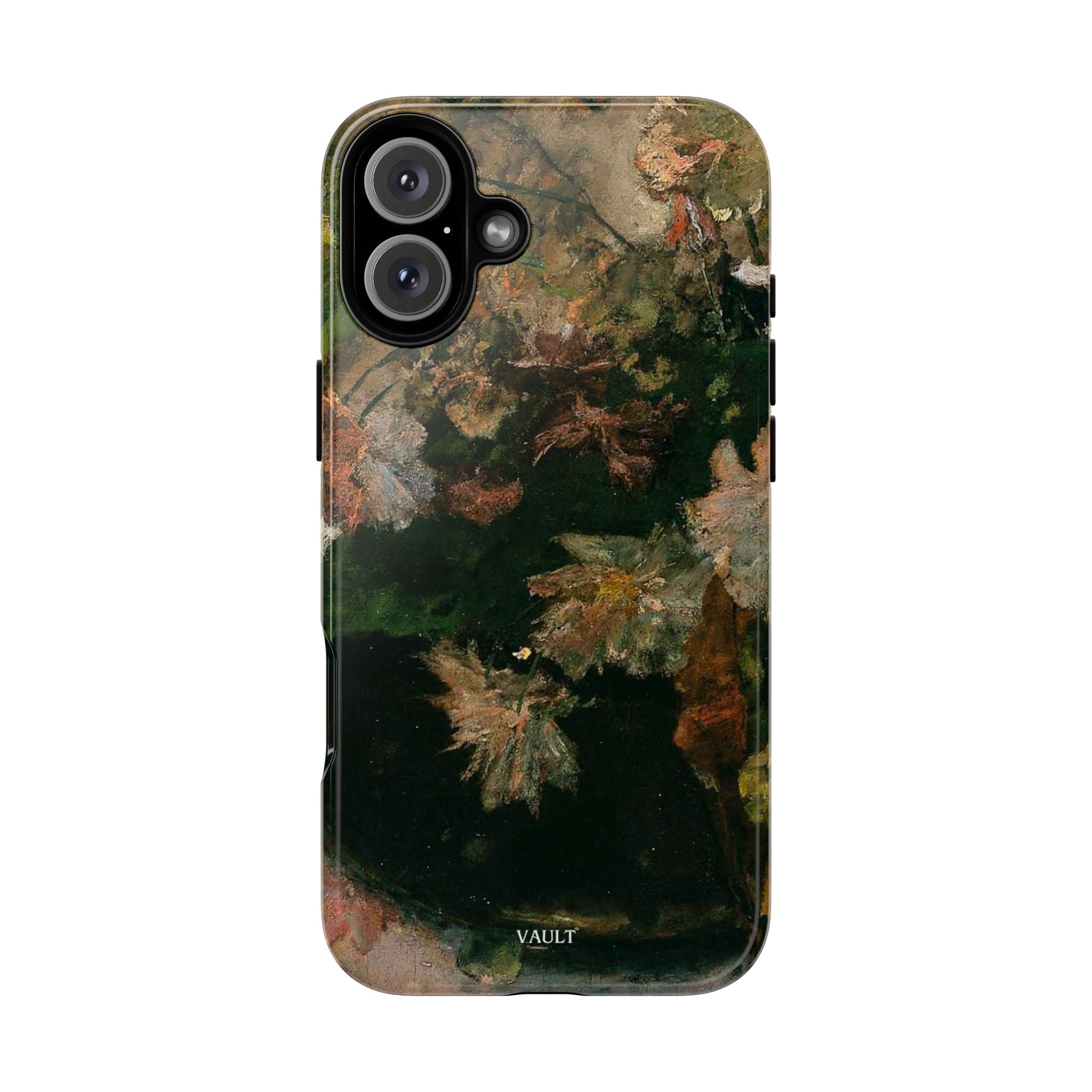 Floral Painterly Tough Phone Case — Vintage Autumn Leaves Phone Cover