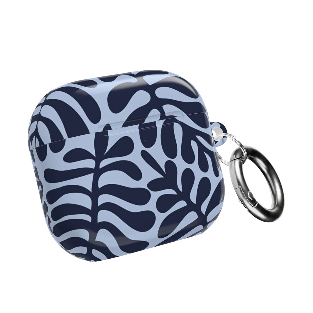 Blue Leaf AirPod Case - Botanical Protective Cover