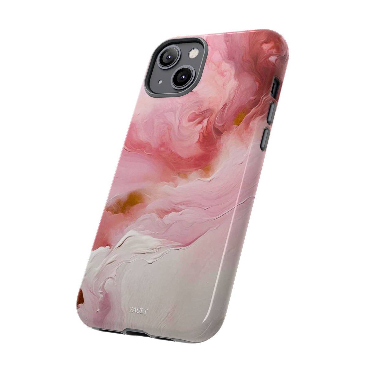 Pink Marble Tough Phone Case — Protective Artistic Phone Cover