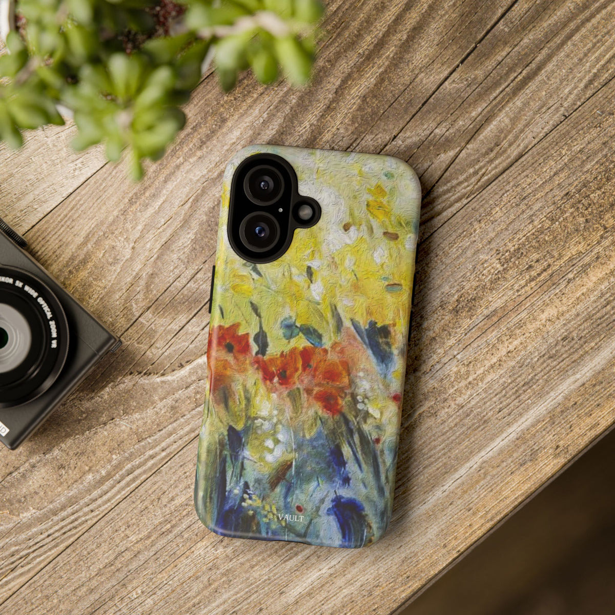 Floral Watercolor Phone Case — Yellow Garden Tough Cases