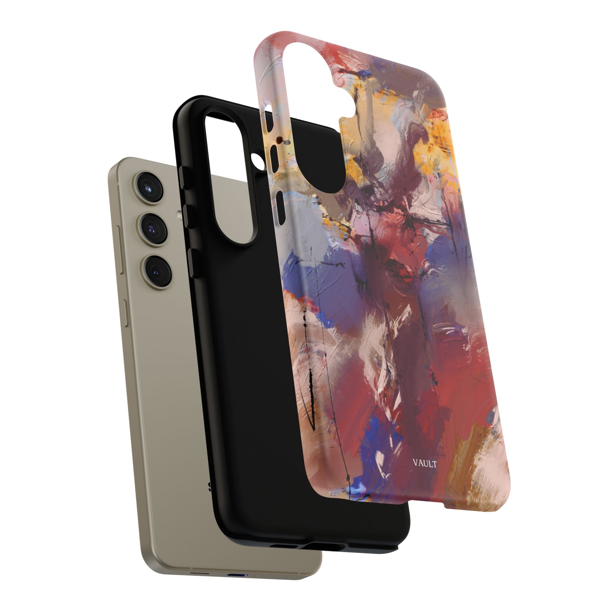 Abstract Brushstroke Tough Phone Case — Colorful Protective iPhone Cover
