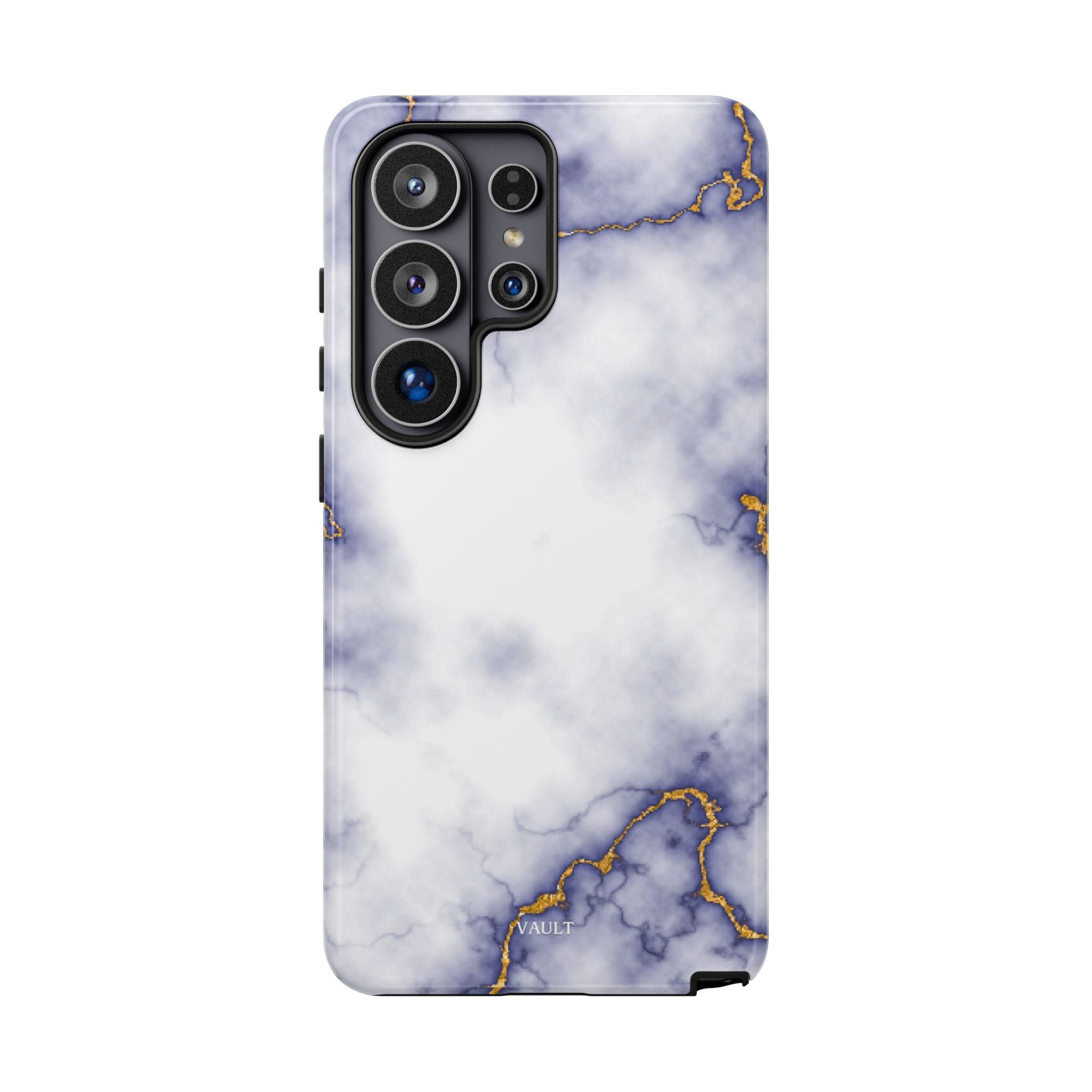 Purple Marble Tough Phone Case with Gold Veins