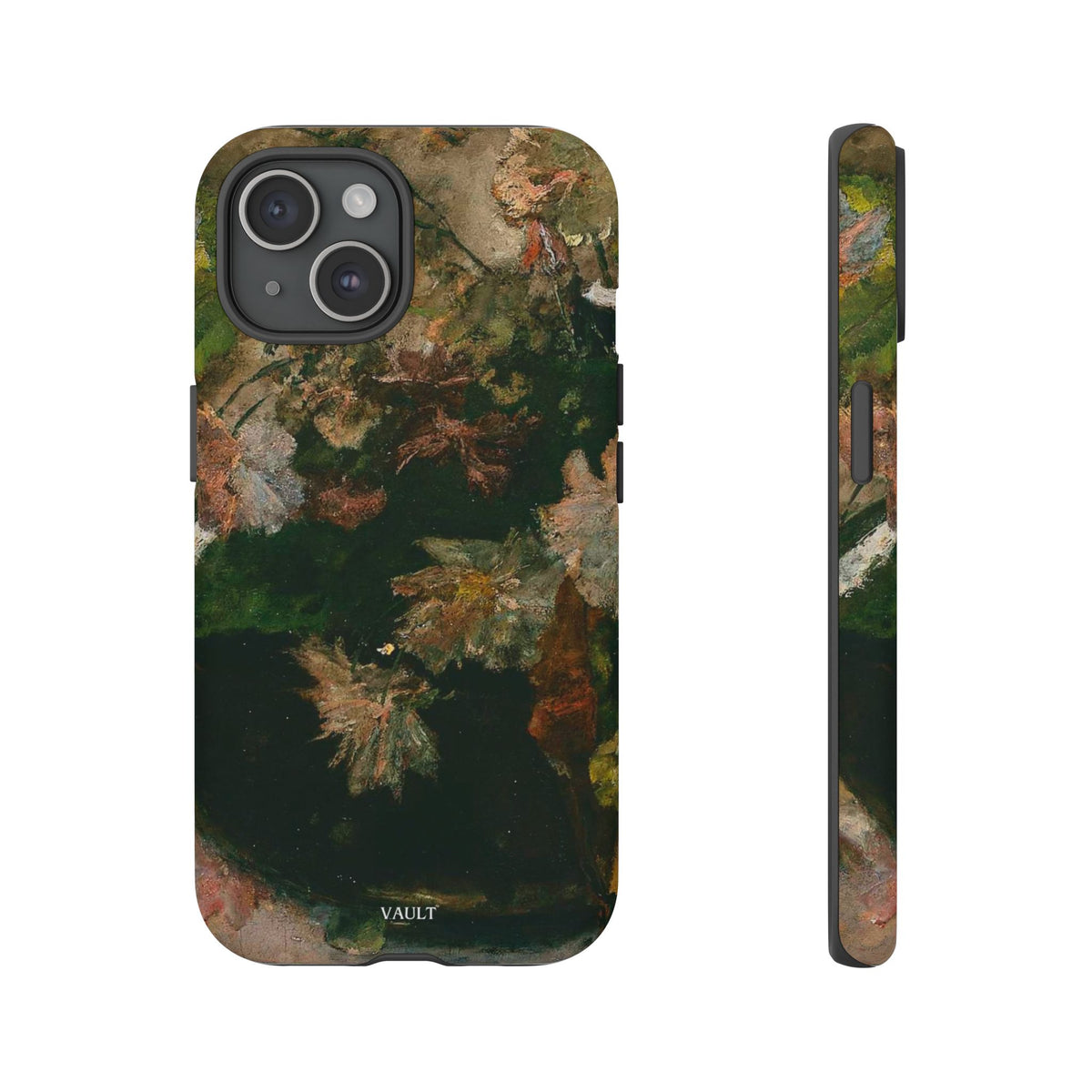 Floral Painterly Tough Phone Case — Vintage Autumn Leaves Phone Cover