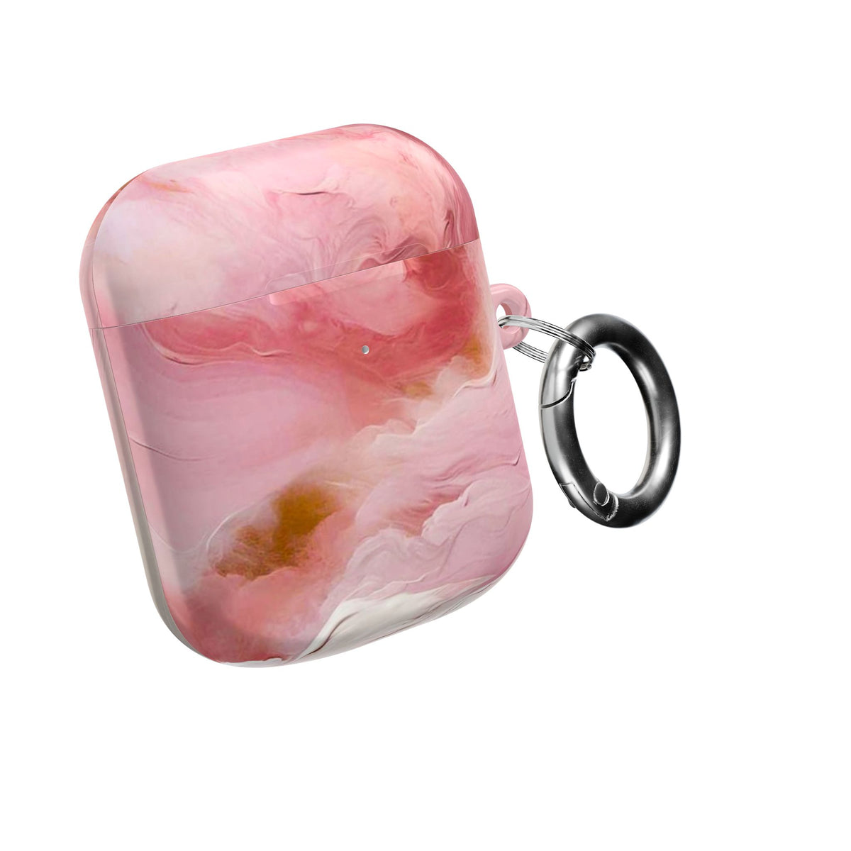 Pink Marble AirPod Case – Swirl Pattern Protective Cover