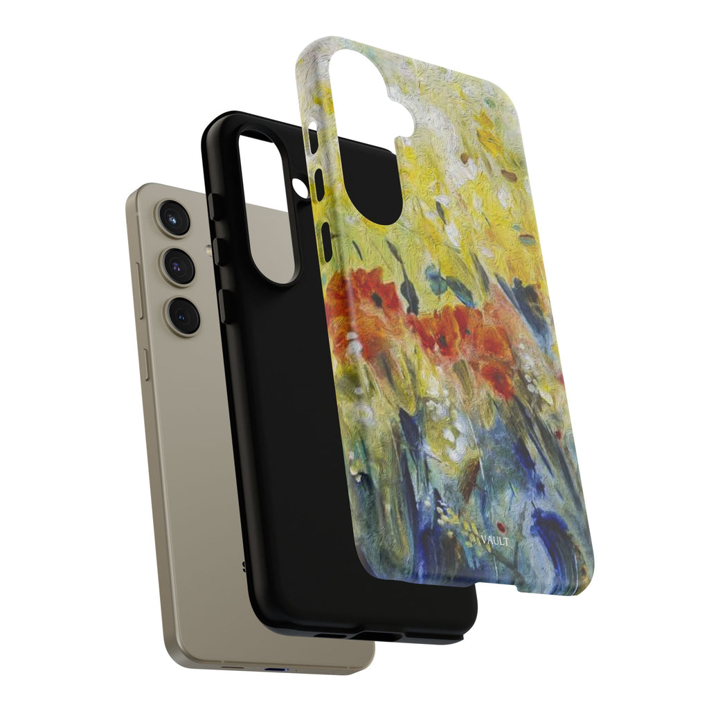 Floral Watercolor Phone Case — Yellow Garden Tough Cases
