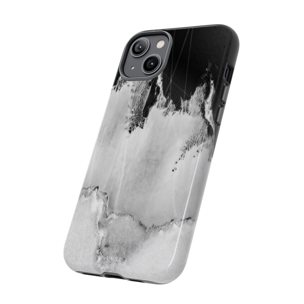 Marble Ink Tough Case — Black & White Abstract Phone Cover