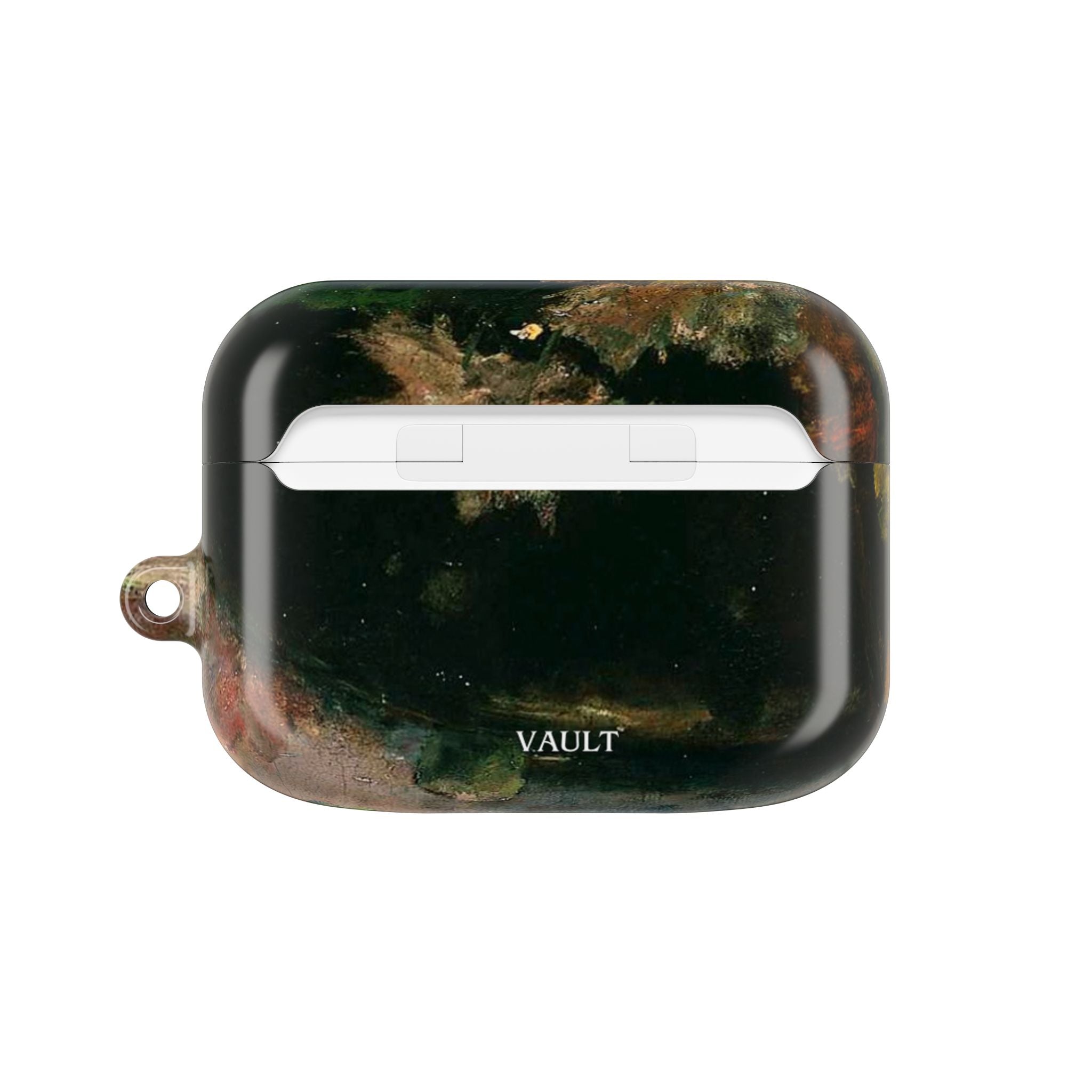 AirPods Case — Dark Green Brown Marble Protective Cover