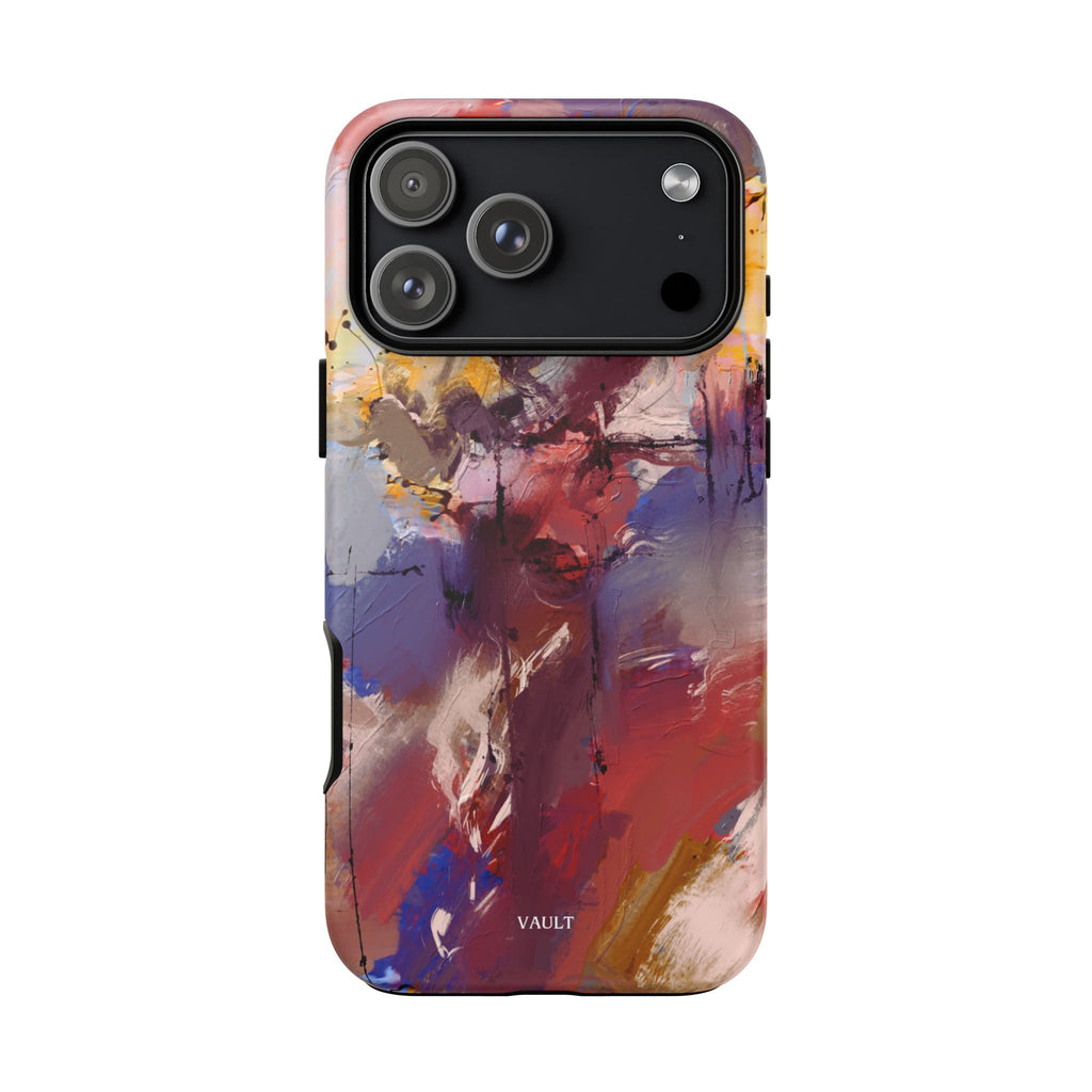 Abstract Brushstroke Tough Phone Case — Colorful Protective iPhone Cover