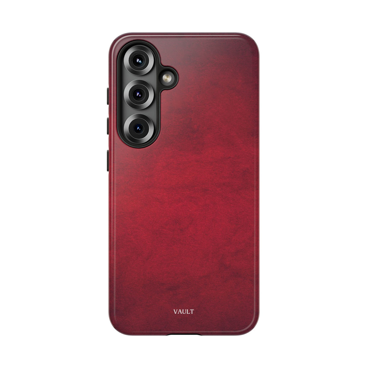 Red Leather Texture Phone Case Impact-Resistant Case