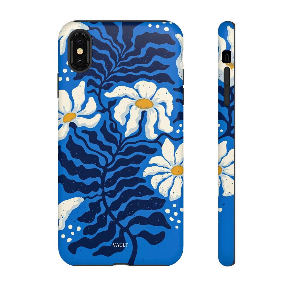 Blue Daisy Tough Phone Case — Floral Protective Phone Cover