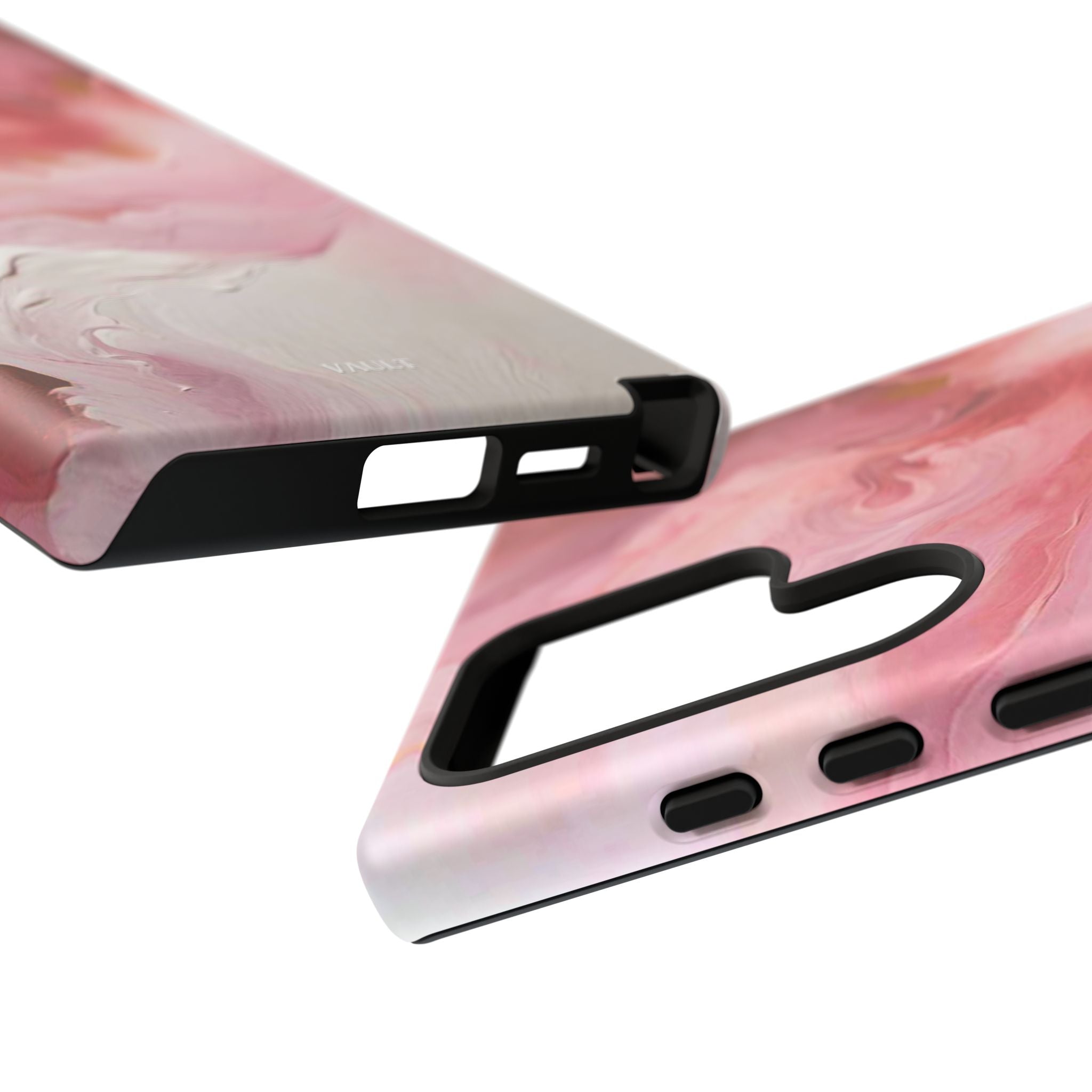 Pink Marble Tough Phone Case — Protective Artistic Phone Cover