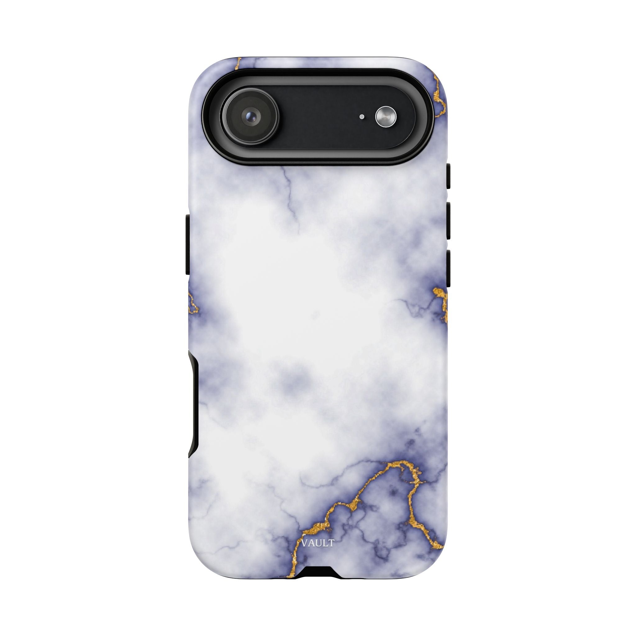 Purple Marble Tough Phone Case with Gold Veins