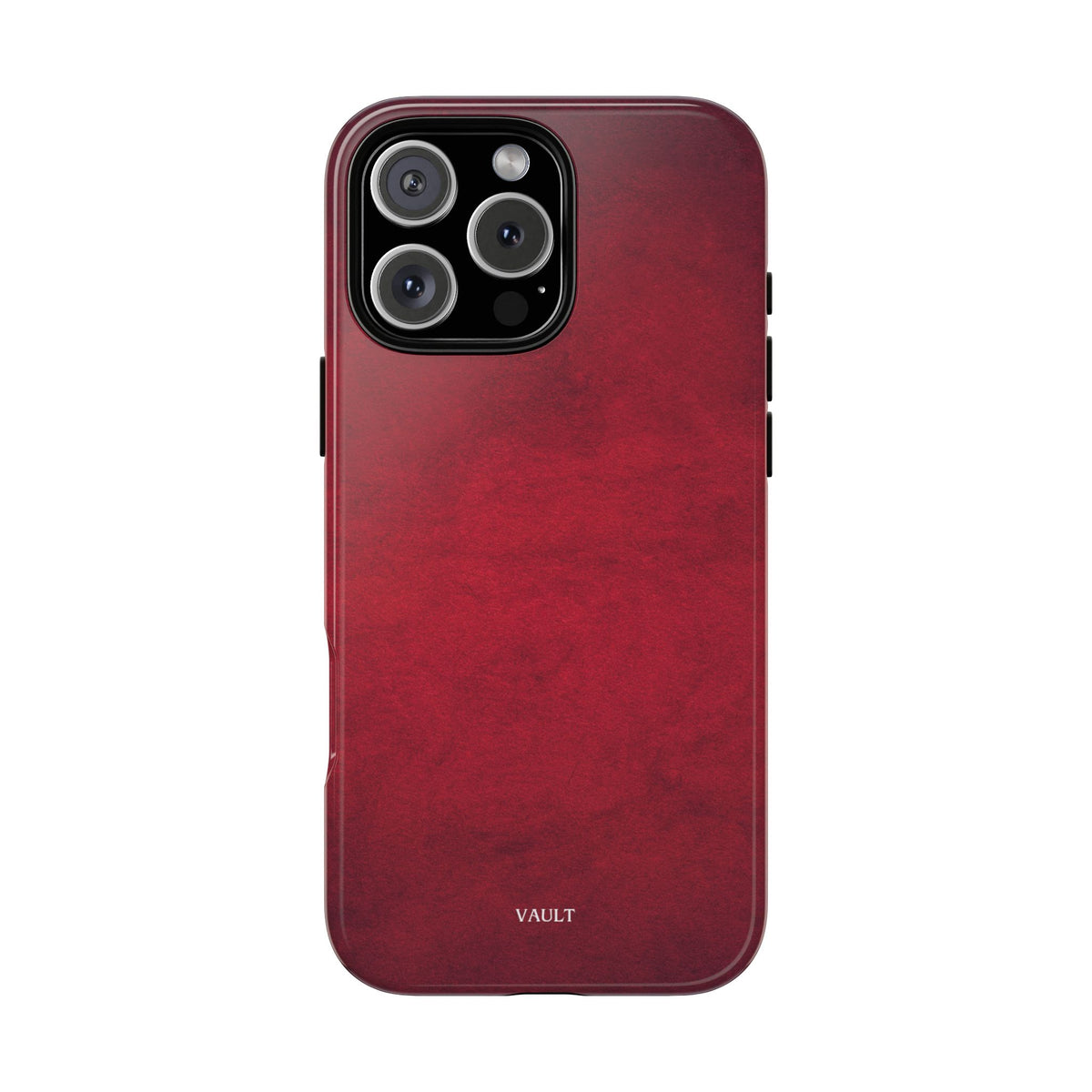Red Leather Texture Phone Case Impact-Resistant Case