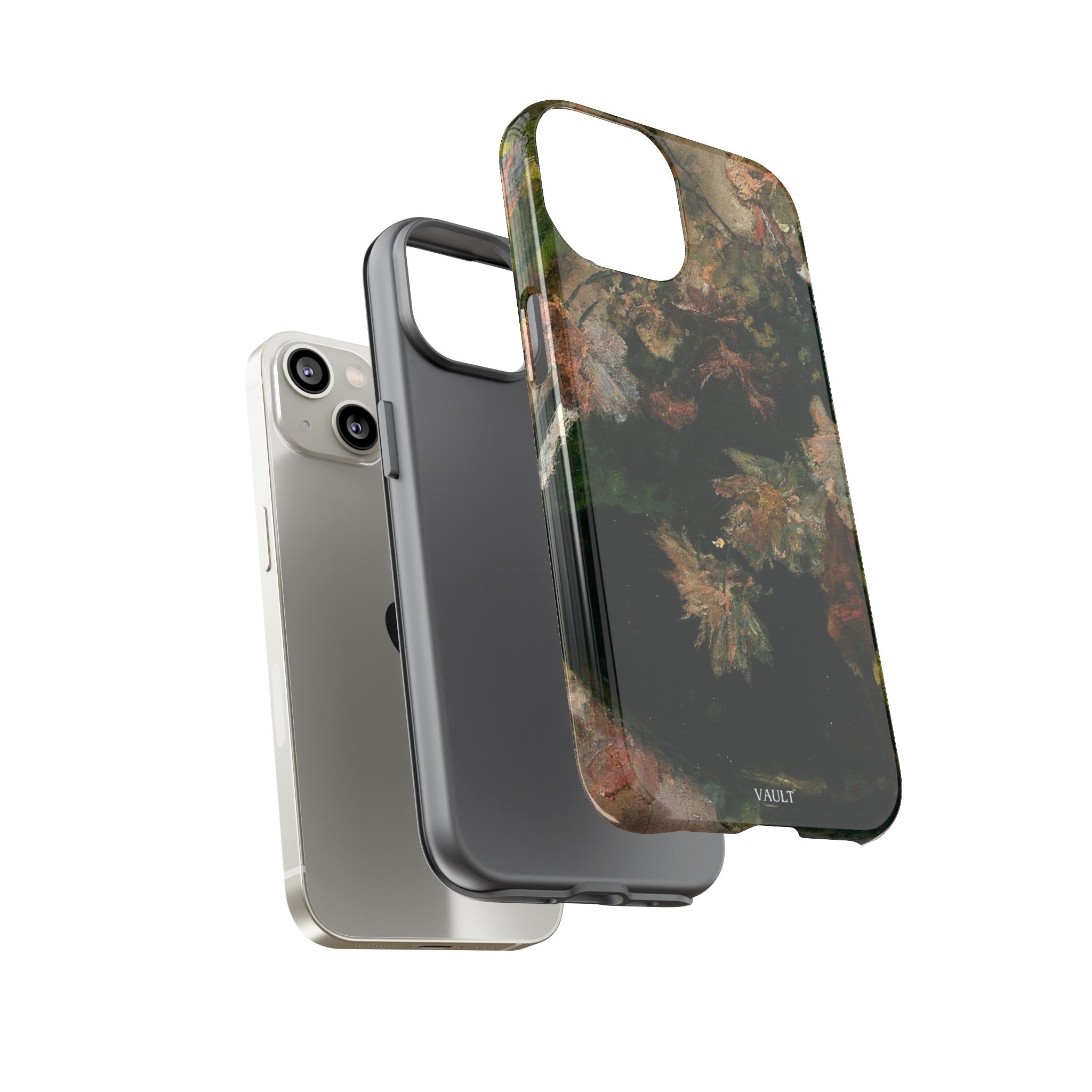 Floral Painterly Tough Phone Case — Vintage Autumn Leaves Phone Cover