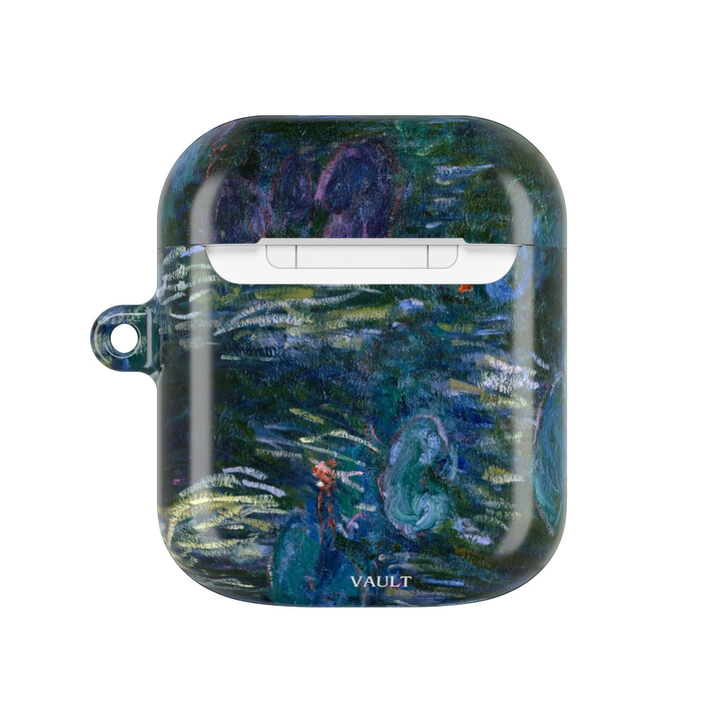 AirPods Case — Impressionist Water Lily Art Protective Cover
