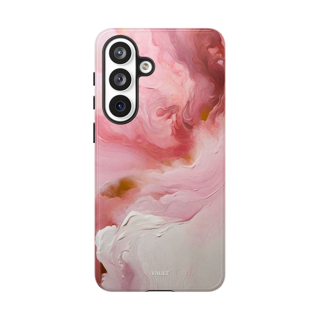 Pink Marble Tough Phone Case — Protective Artistic Phone Cover
