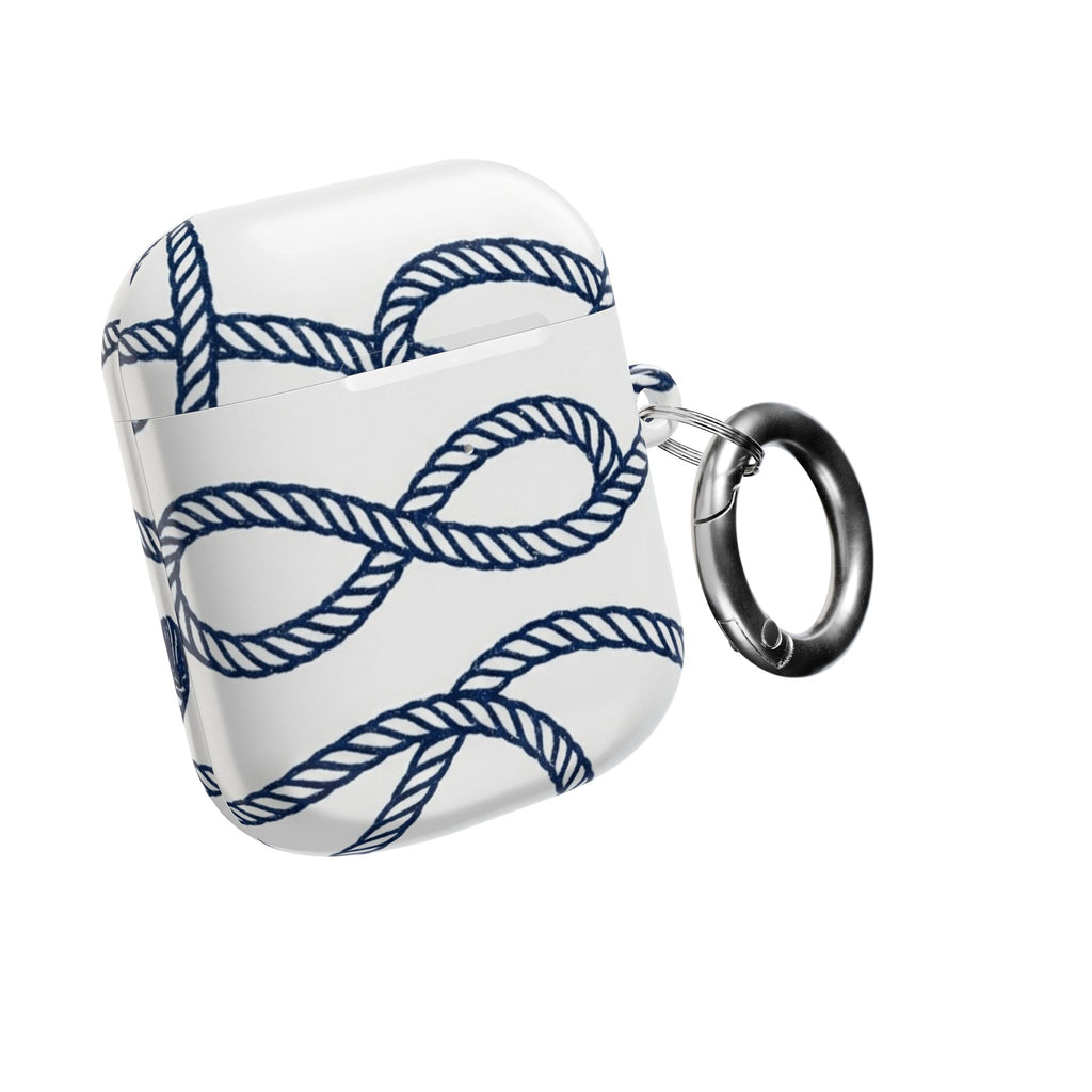 Nautical Rope AirPod Case – Blue Sailor Knot Protective Cover