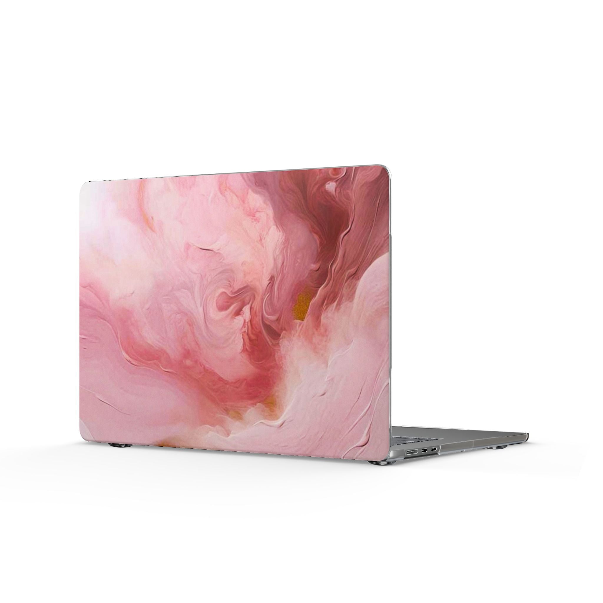 Pink Marble MacBook Case — Cloudy Rose Protective Laptop Cover