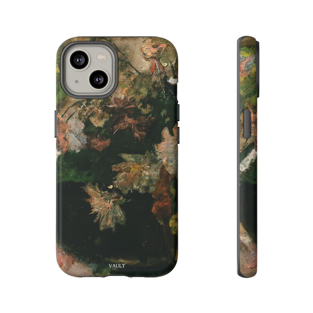 Floral Painterly Tough Phone Case — Vintage Autumn Leaves Phone Cover