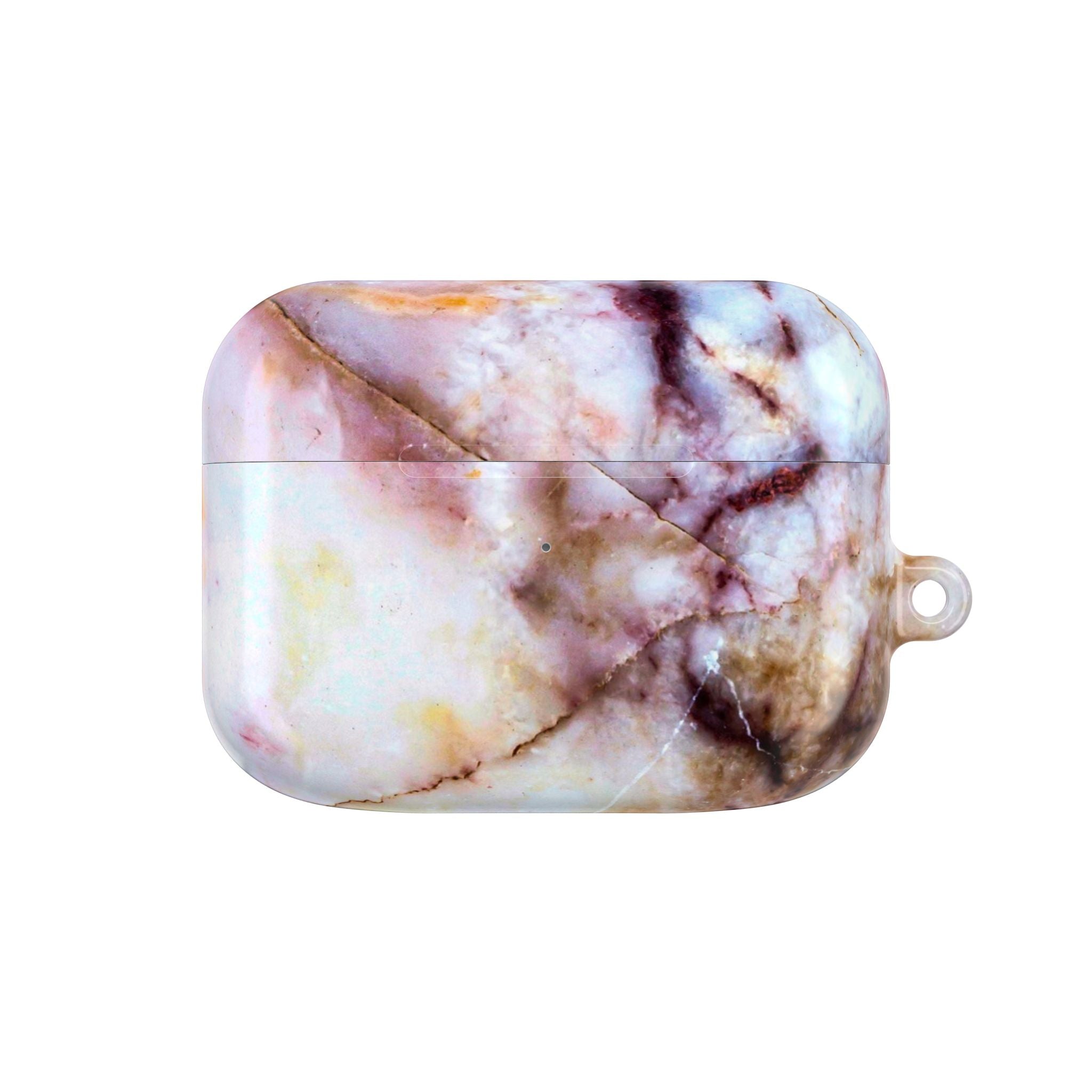 Marble Pink AirPod Case – Pink & Gold Marble Protective AirPods Cover