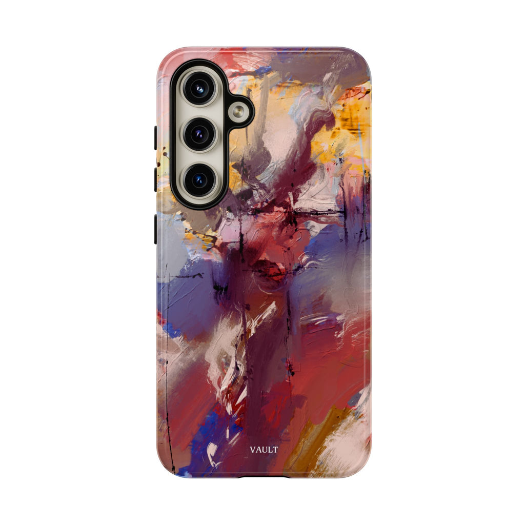 Abstract Brushstroke Tough Phone Case — Colorful Protective iPhone Cover