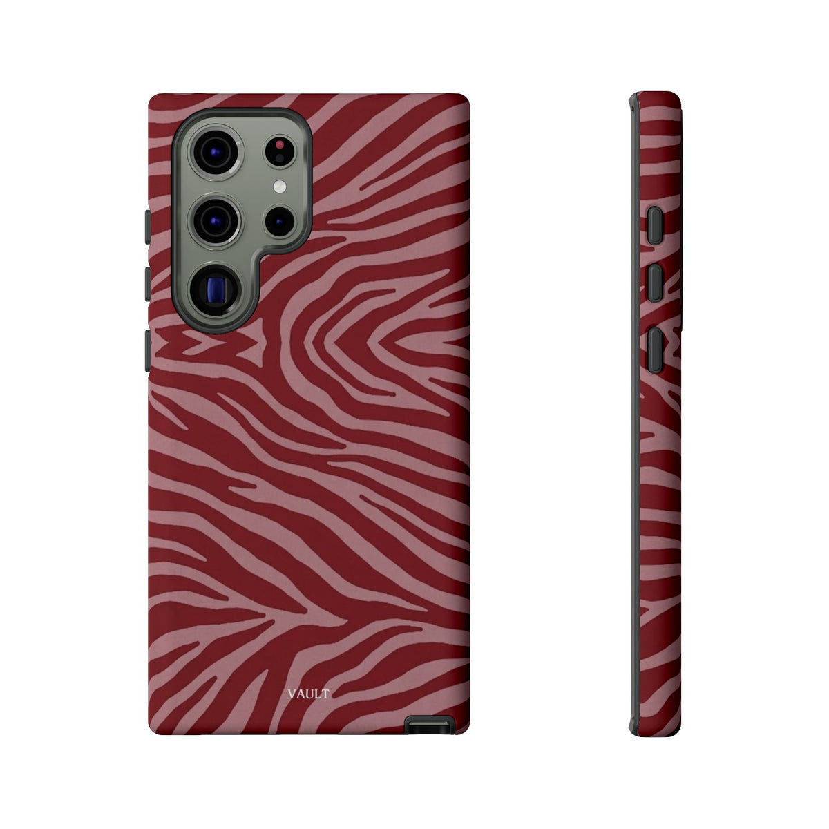 Red Zebra Print Tough Phone Case