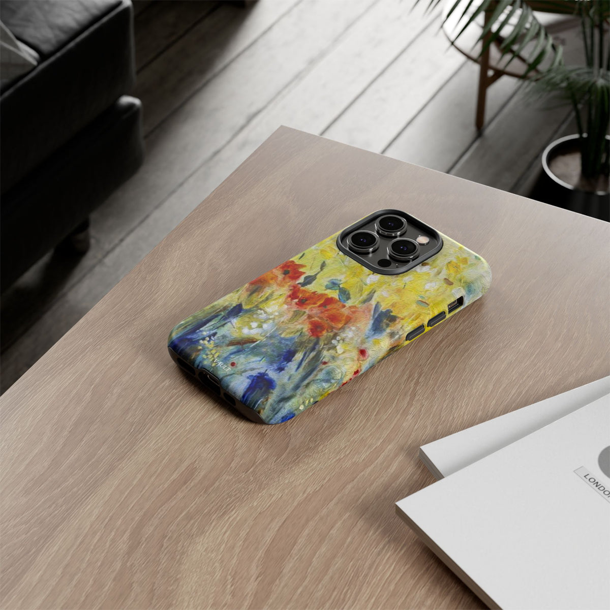 Floral Watercolor Phone Case — Yellow Garden Tough Cases