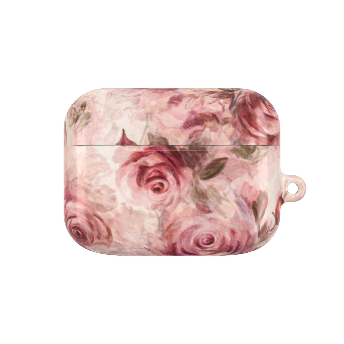 Floral Rose AirPod Case — Vintage Pink Watercolor Protection