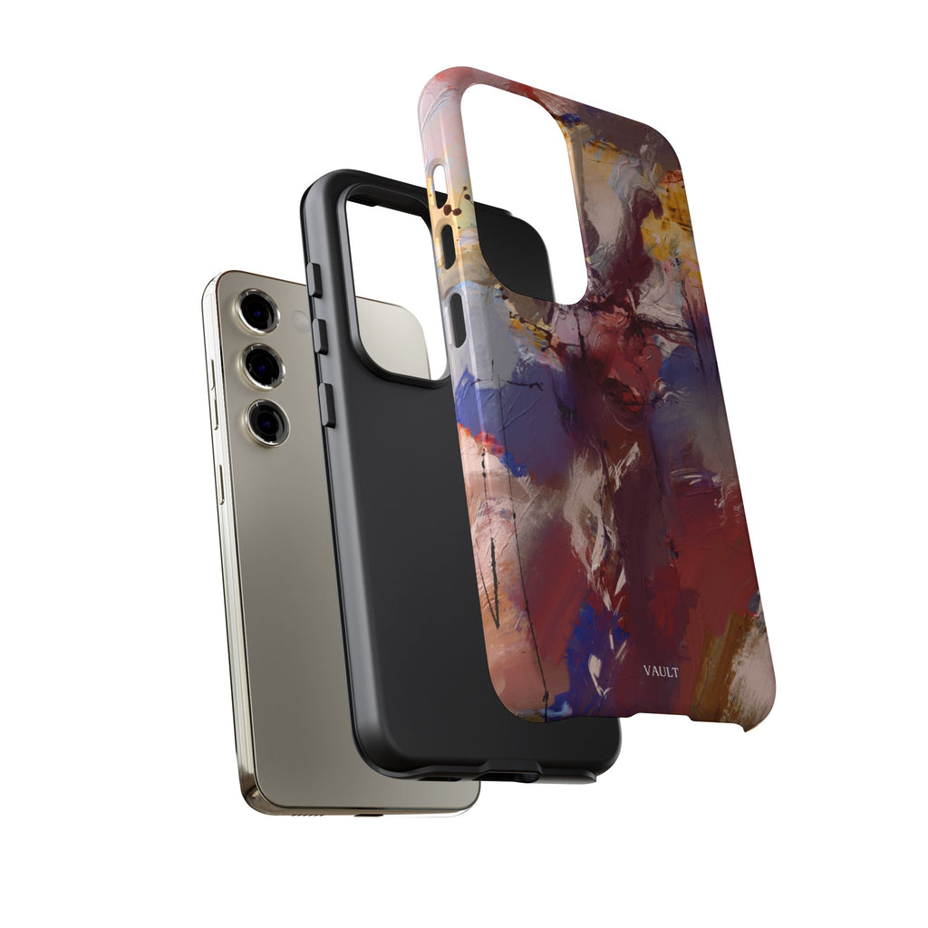 Abstract Brushstroke Tough Phone Case — Colorful Protective iPhone Cover