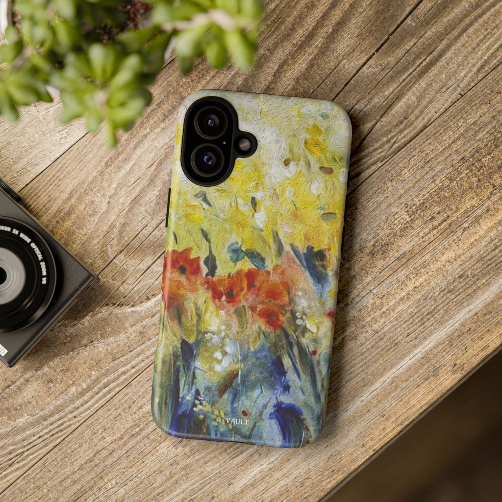 Floral Watercolor Phone Case — Yellow Garden Tough Cases