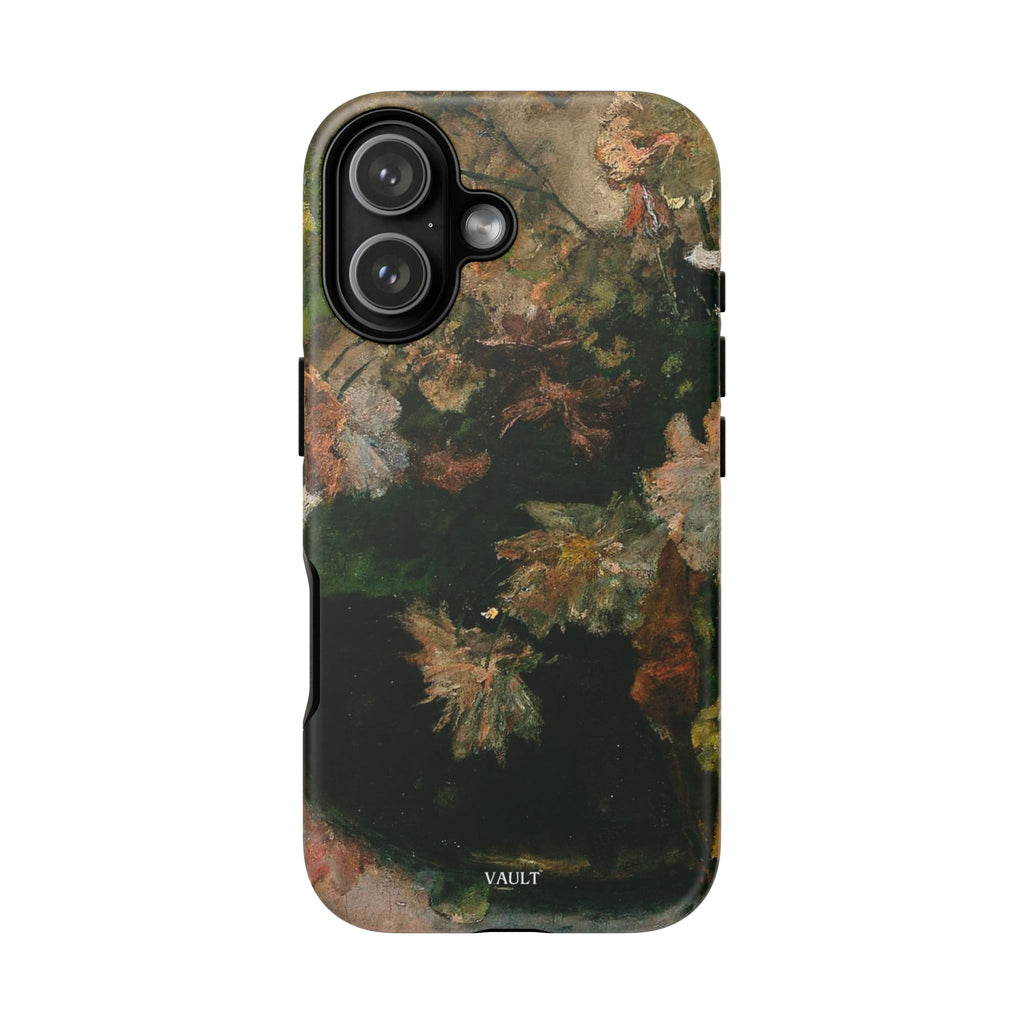Floral Painterly Tough Phone Case — Vintage Autumn Leaves Phone Cover
