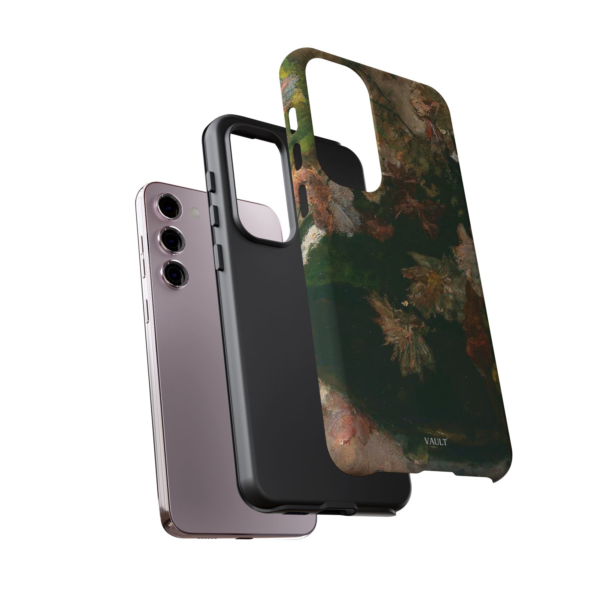 Floral Painterly Tough Phone Case — Vintage Autumn Leaves Phone Cover