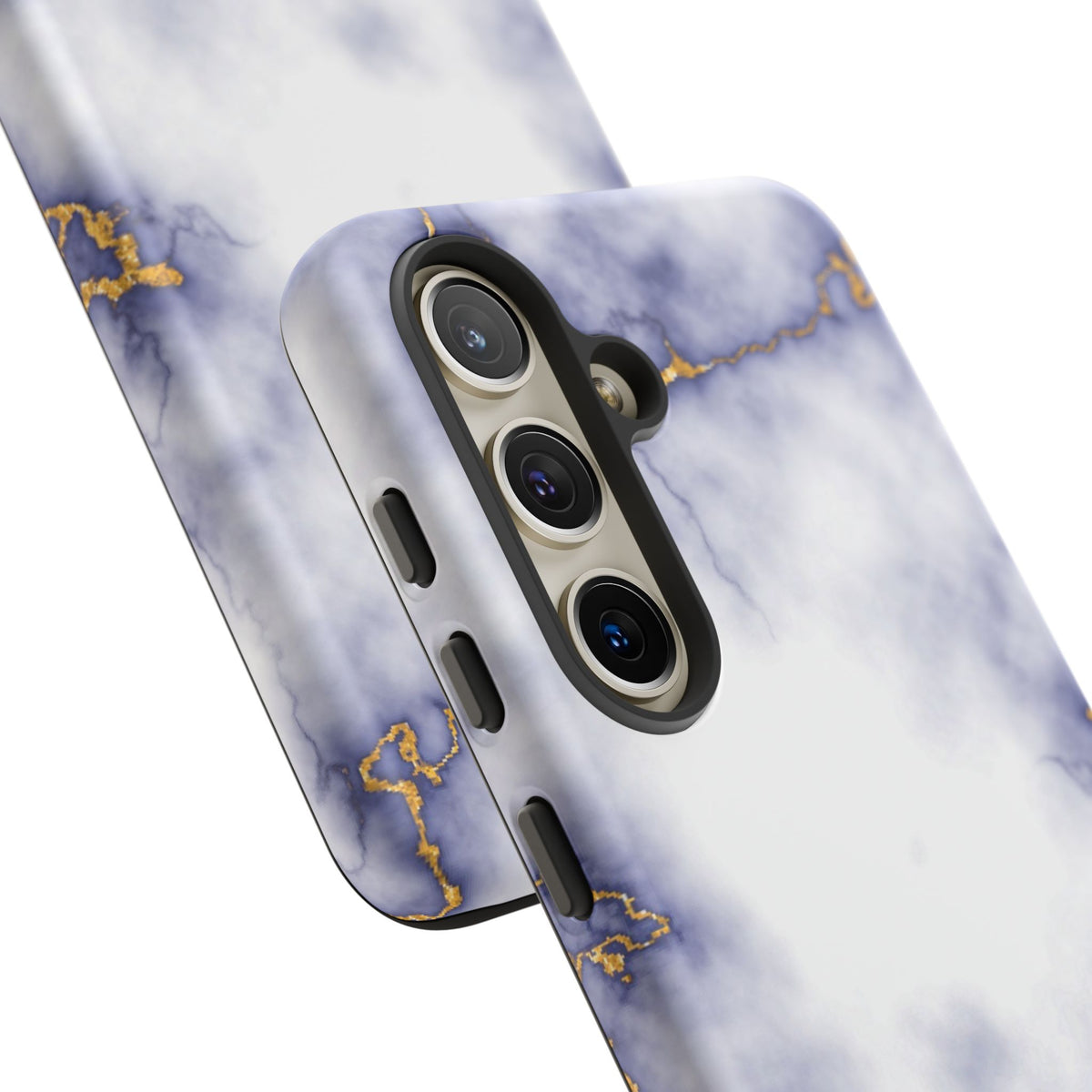 Purple Marble Tough Phone Case with Gold Veins