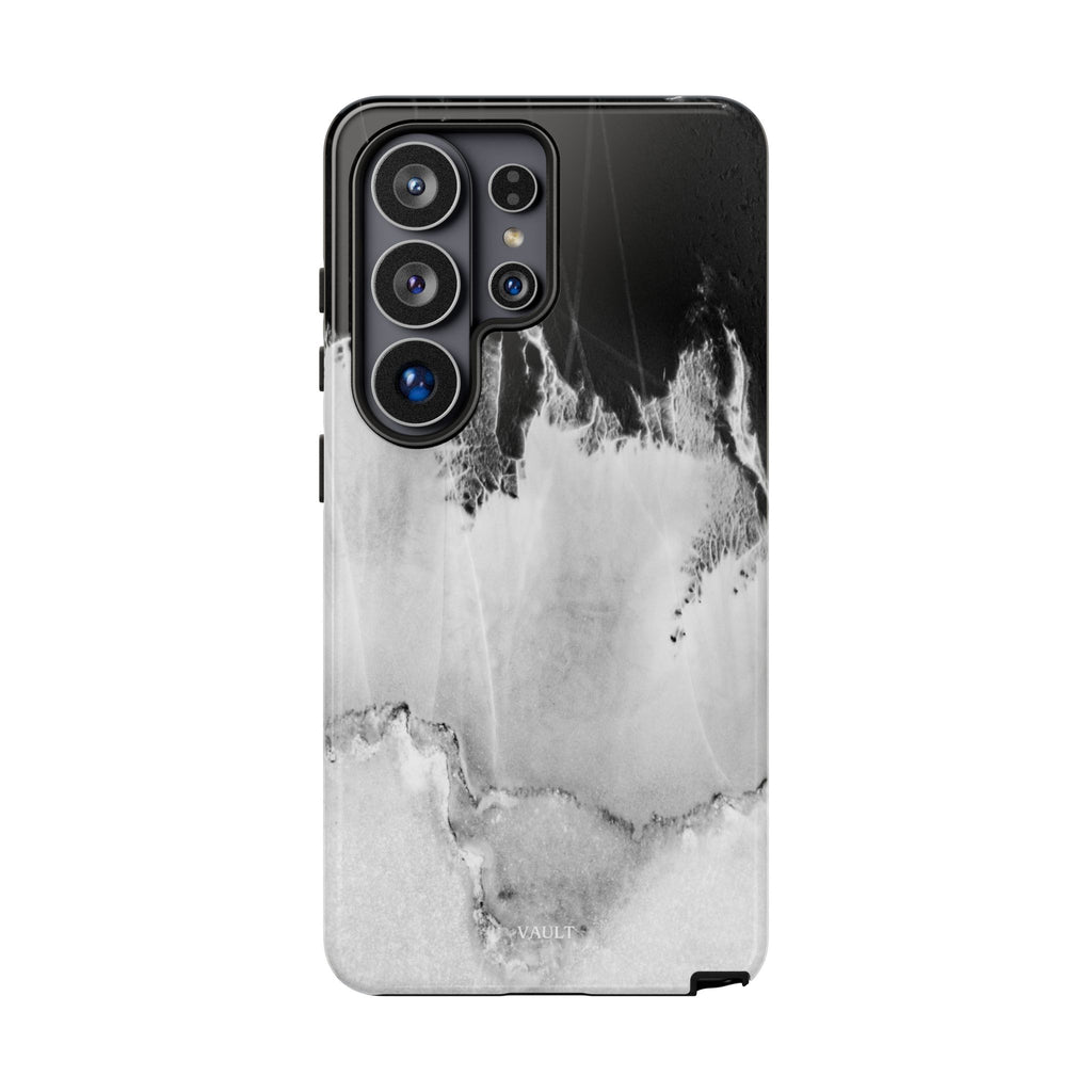 Marble Ink Tough Case — Black & White Abstract Phone Cover