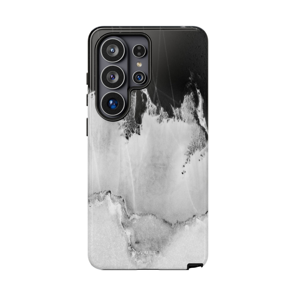 Marble Ink Tough Case — Black & White Abstract Phone Cover